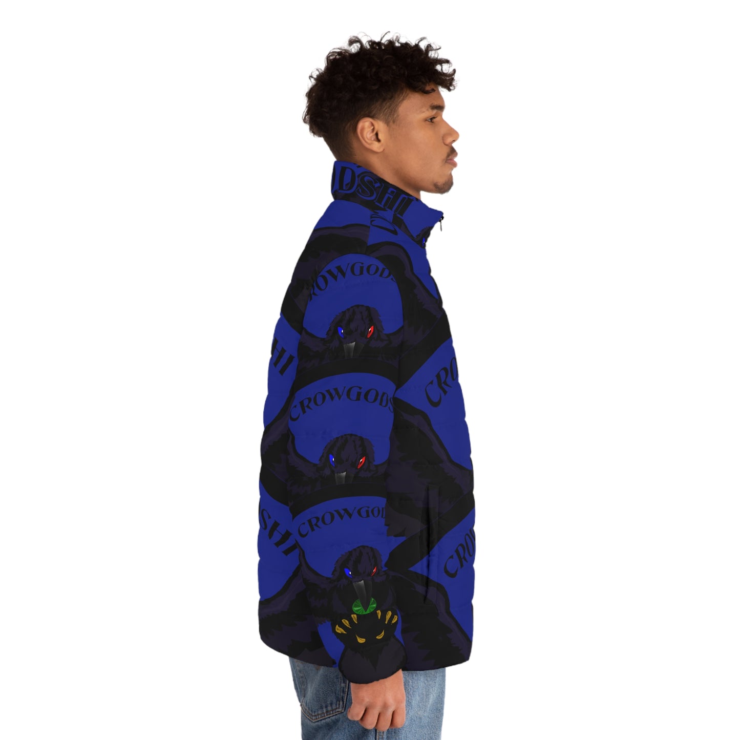 Men's Special Edition Crowgodshi Puffer Jacket, DUKE BLUE LOGO
