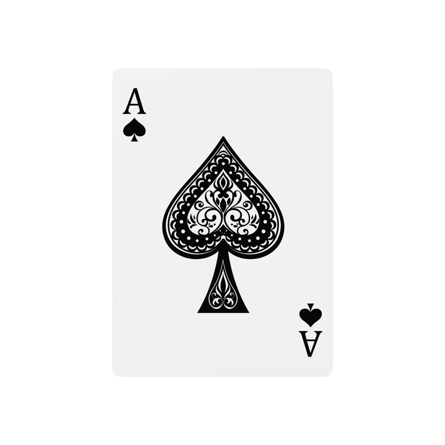 Premium Poker Playing Cards - Crowgodshi Edition with Elegant Spade Design