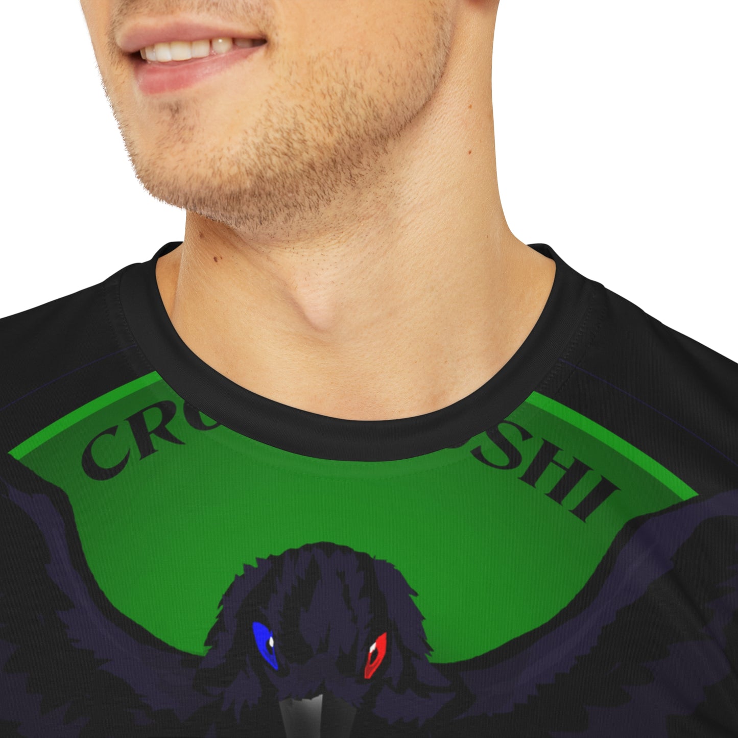 Special Edition Crowgodshi Designer T-shirt, GREEN LOGO