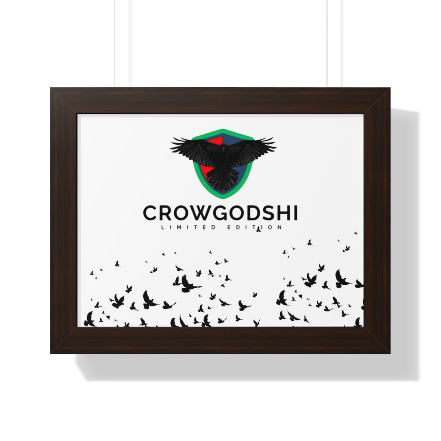 Limited Edition Crowgodshi Framed Horizontal Poster