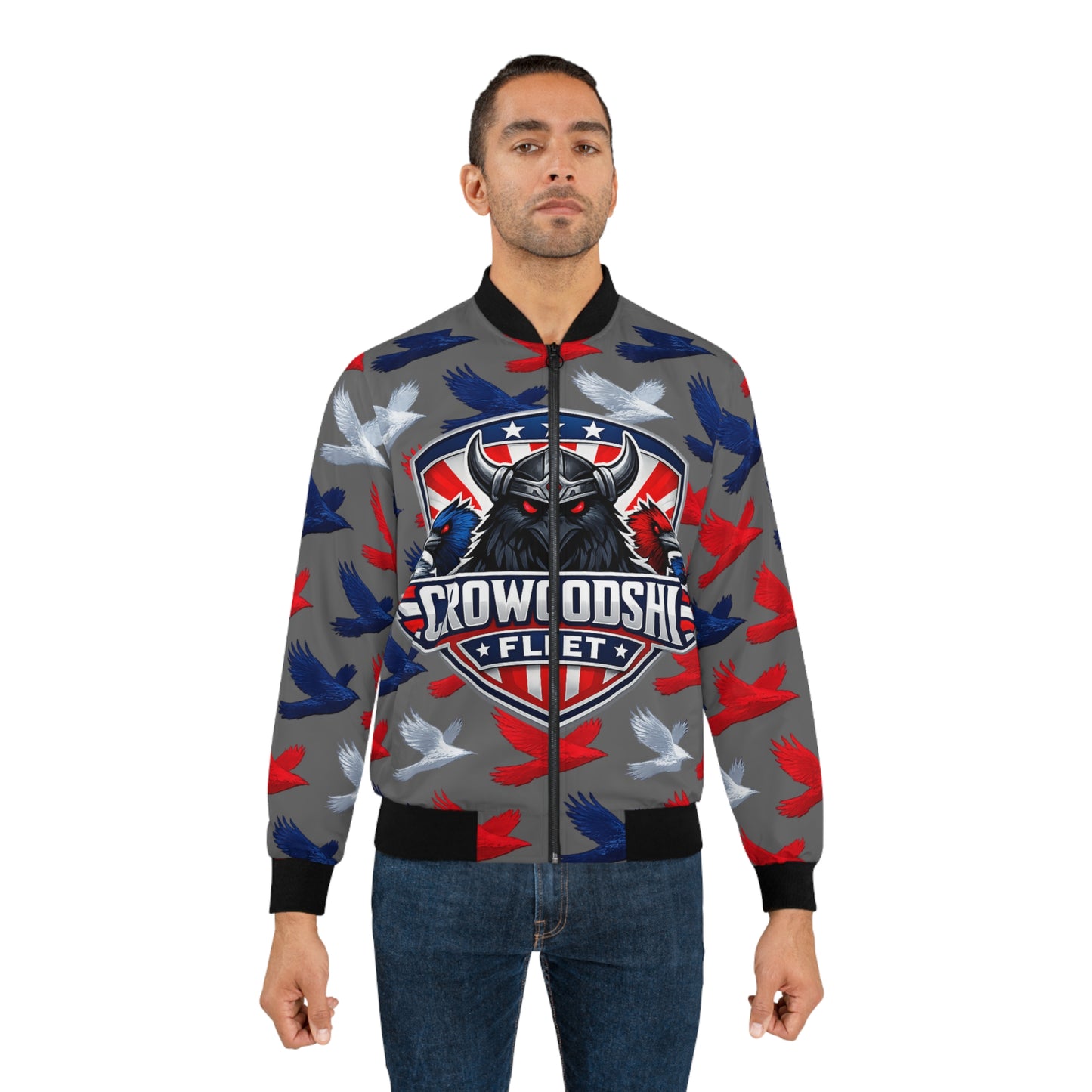 CrowGodShi Fleet Bomber Jacket