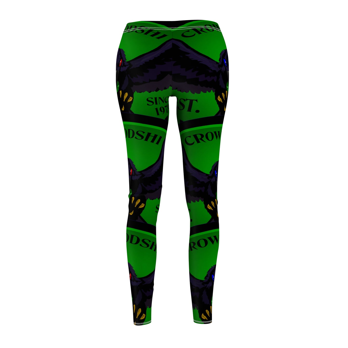 Women's Crowgodshi First Generation #2 Limited Edition Leggings, GREEN LOGO