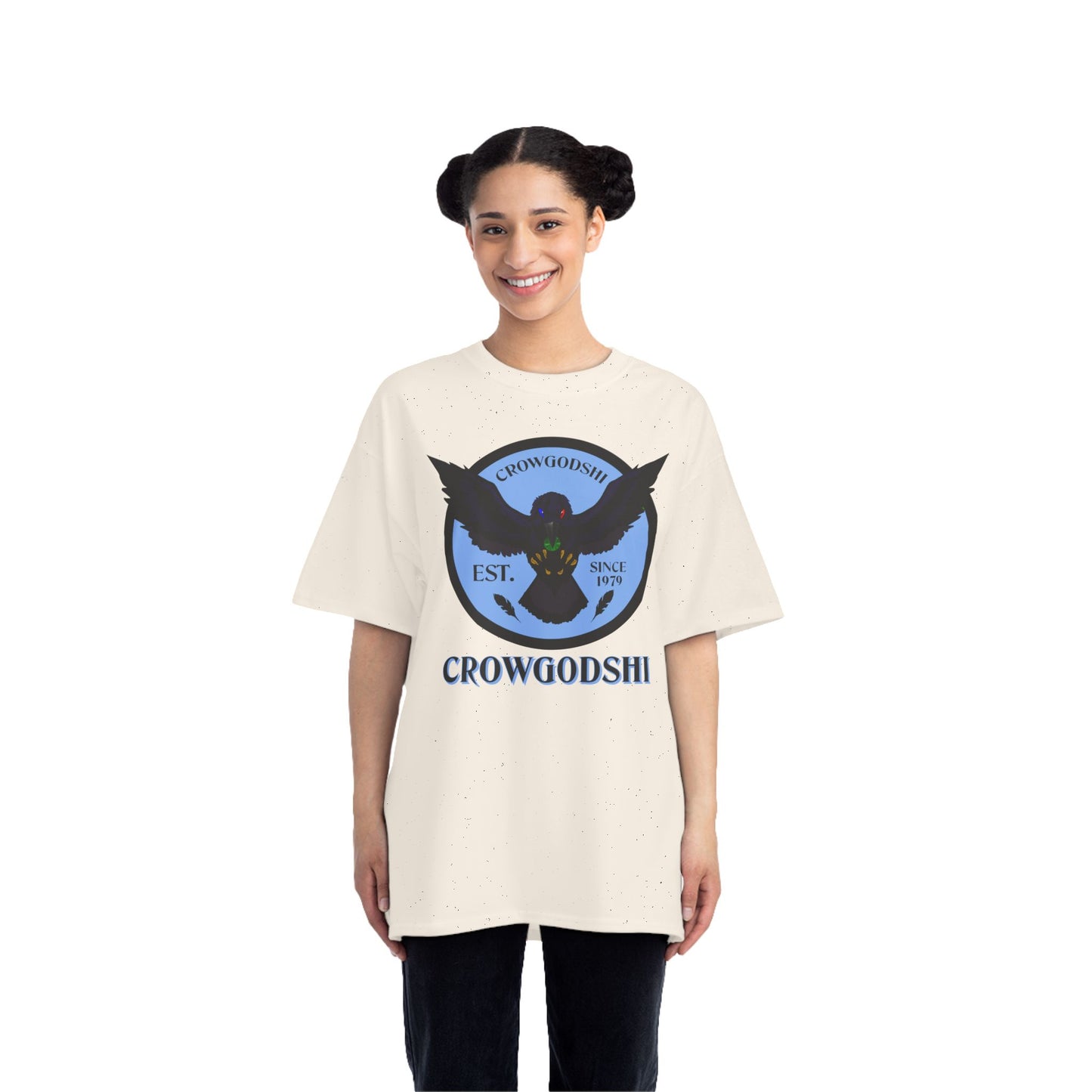 Crowgodshi First Generation Limited Edition Beefy-T®, CAROLINA BLUE LOGO