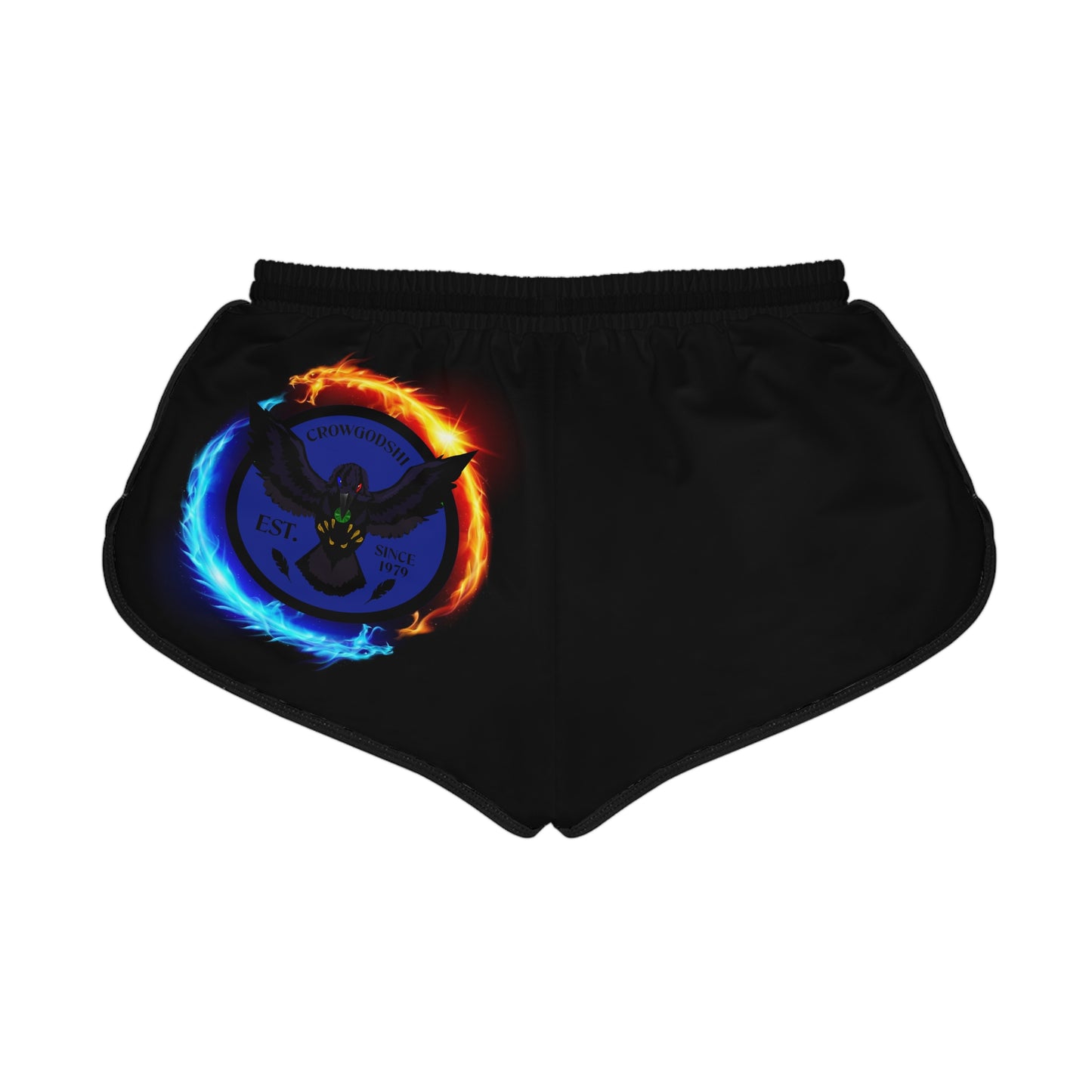 Crowgodshi Designer Ying Yang Dragons Shorts