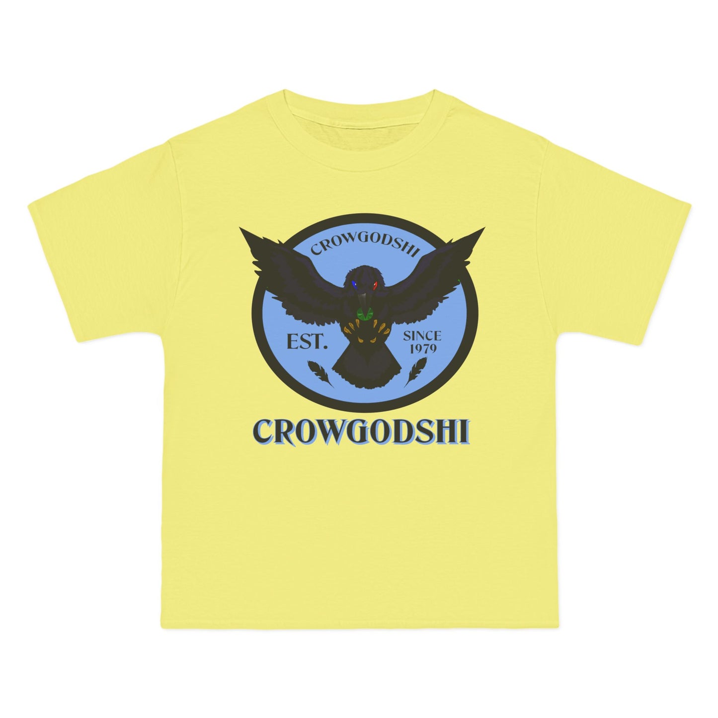 Crowgodshi First Generation Limited Edition Beefy-T®, CAROLINA BLUE LOGO