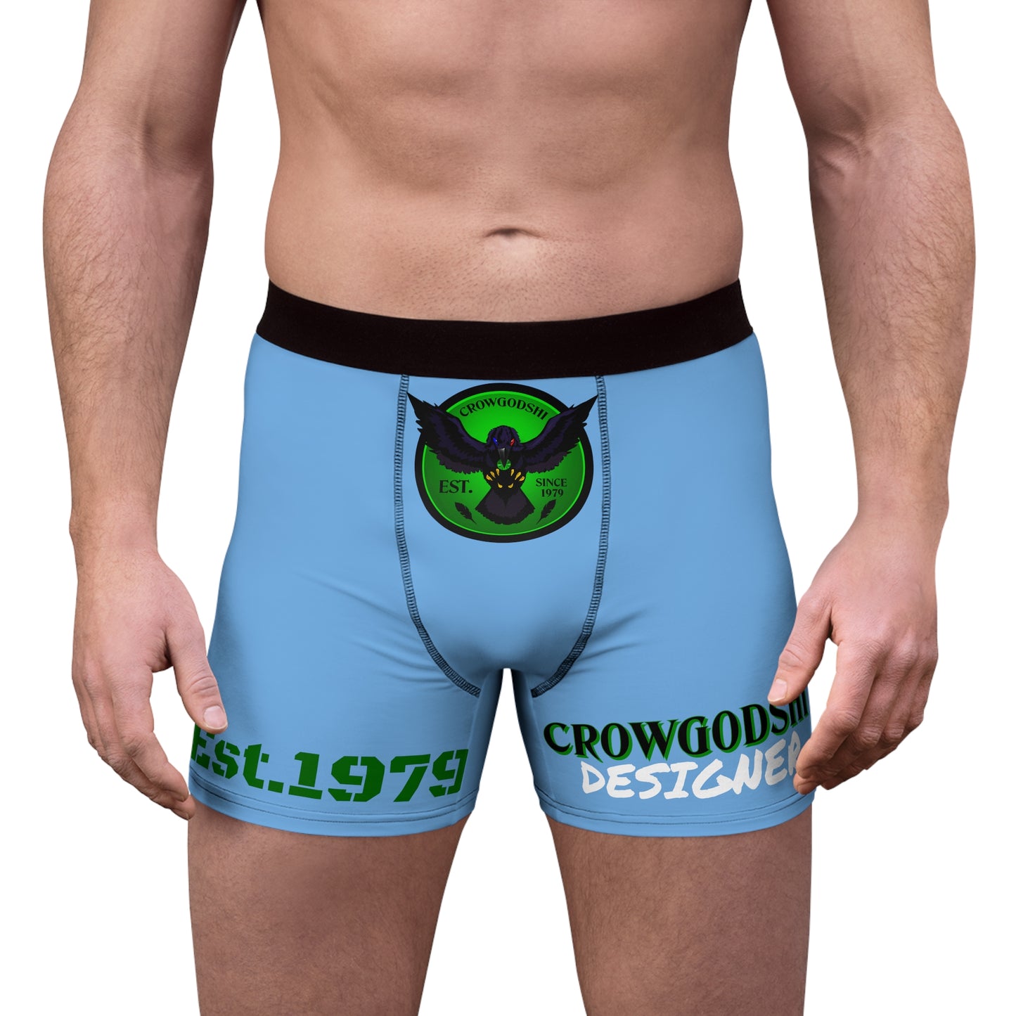 Men's Sky Blue CD Est.1979 Boxer Briefs