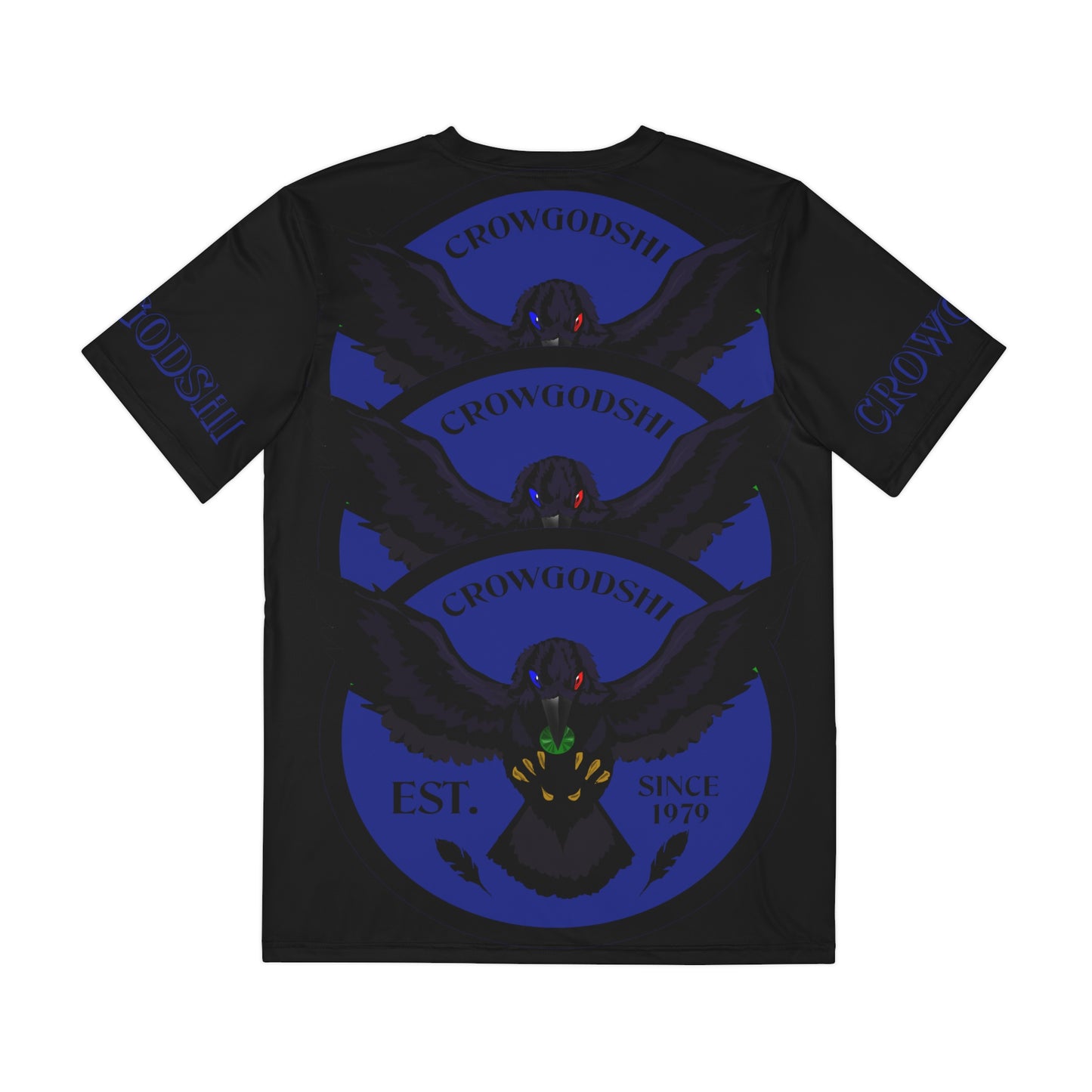 Special Edition Crowgodshi Designer T-shirt, DUKE BLUE LOGO