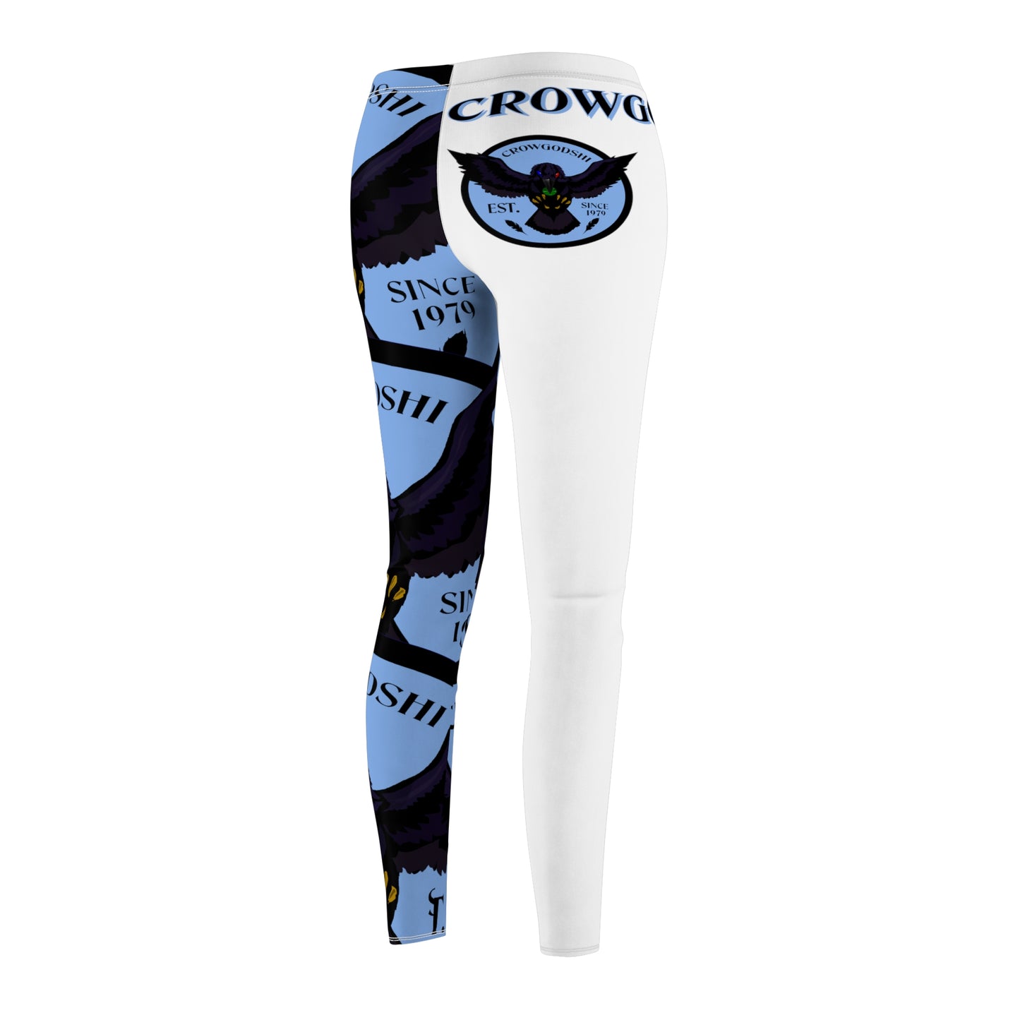 Women's Crowgodshi First Generation Limited Edition Leggings, CAROLINA BLUE LOGO