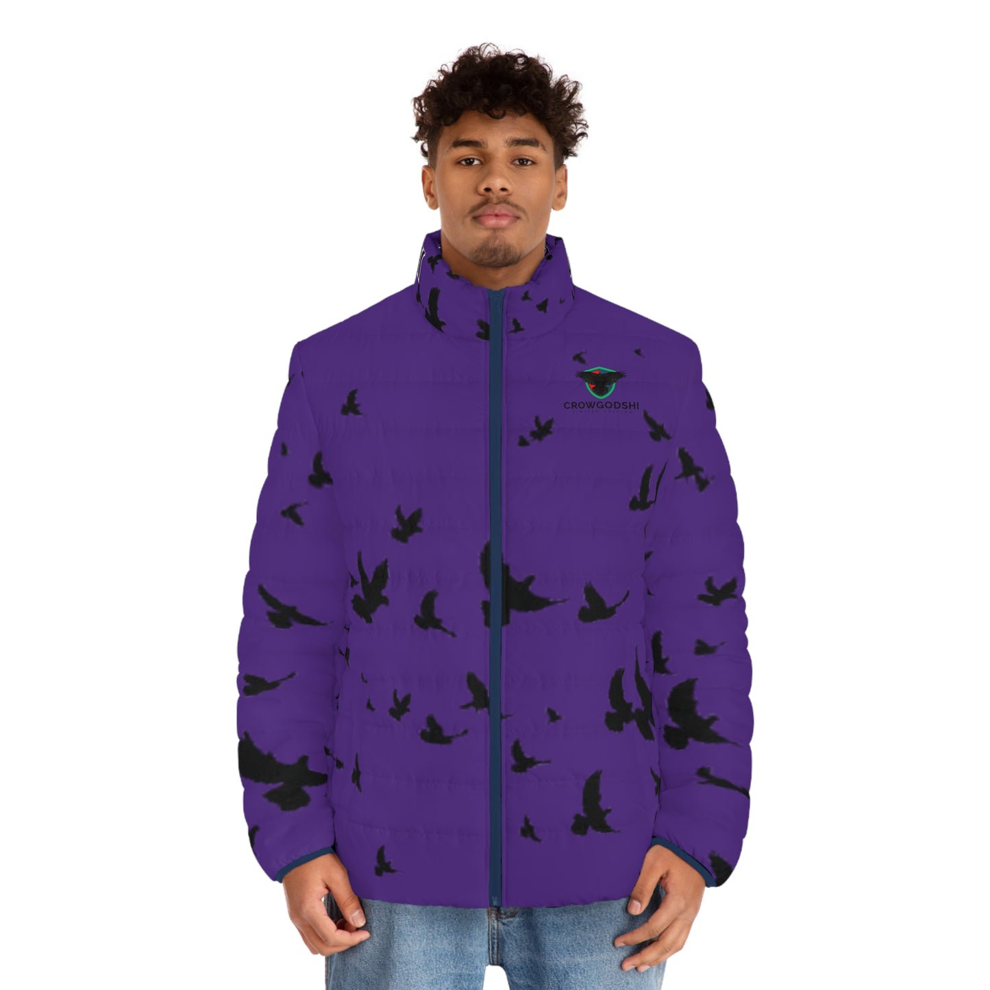 Crowgodshi Limited Edition Men's Puffer Jacket (PURPLE)