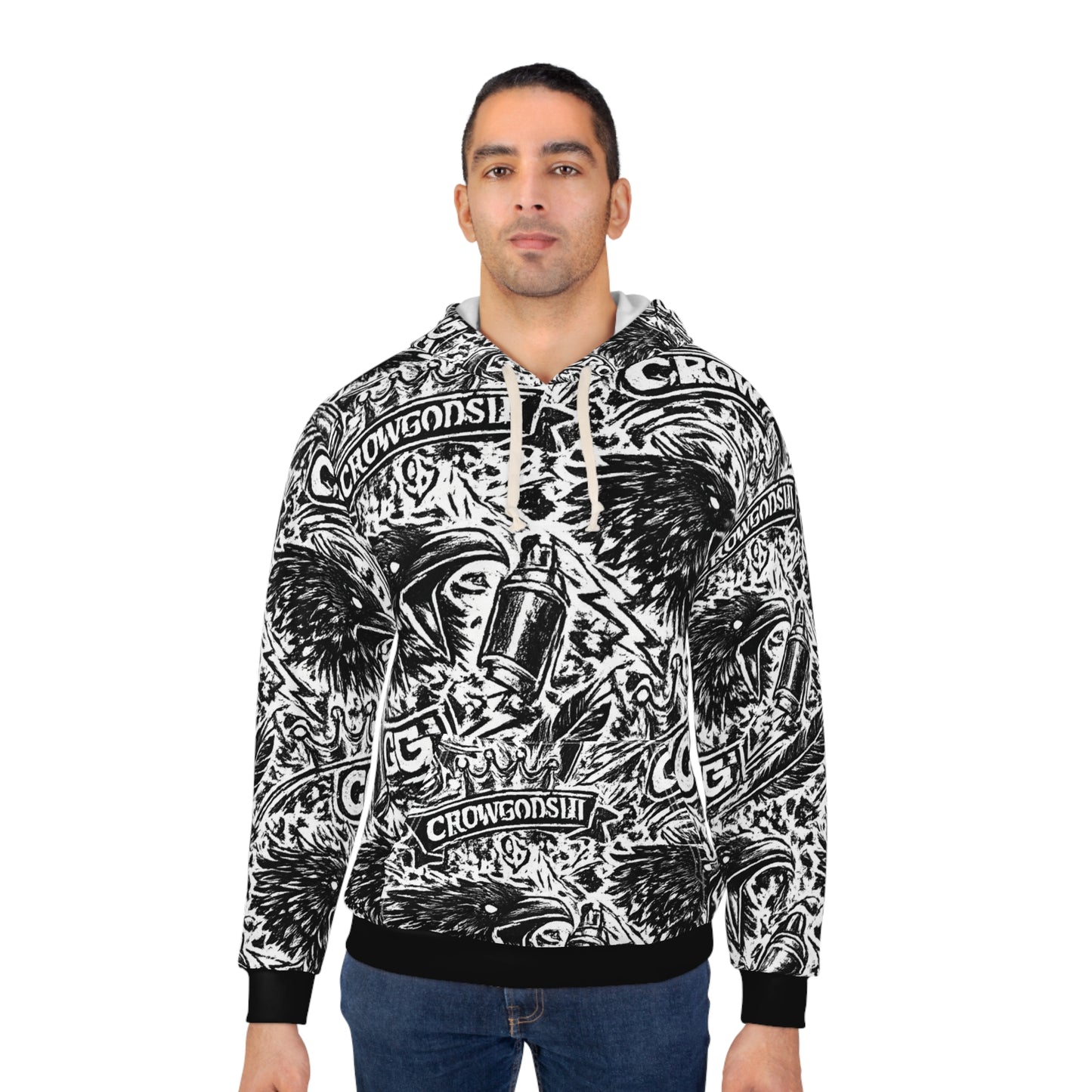 Crowgodshi Urban Crow Pullover Hoodie