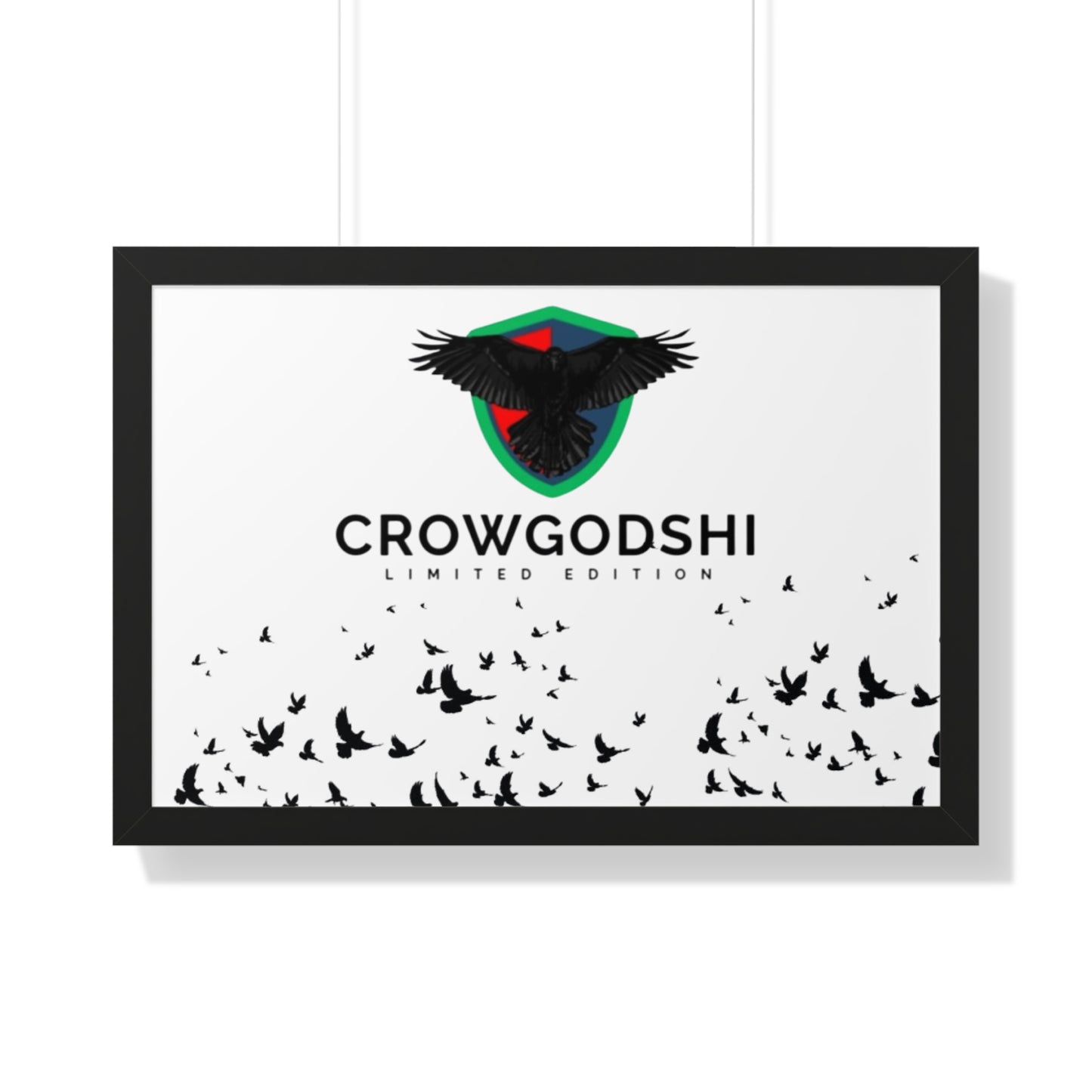 Limited Edition Crowgodshi Framed Horizontal Poster