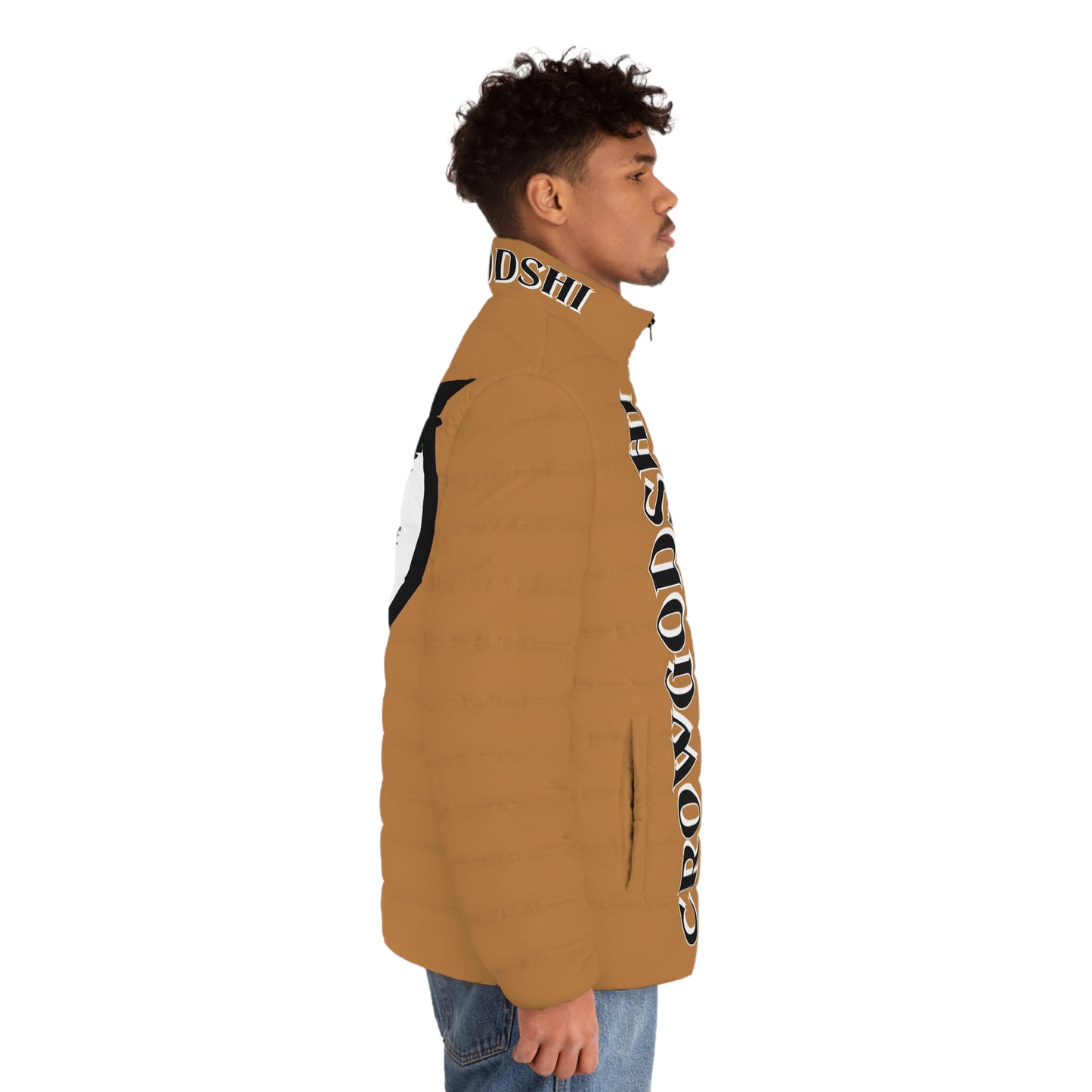 3rd Generation Men's CROWGODSHI Puffer Jacket, LIGHT BROWN