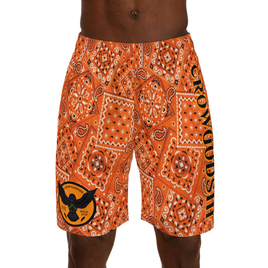 Crowgodshi Men's White Colors Hawaiian Shorts