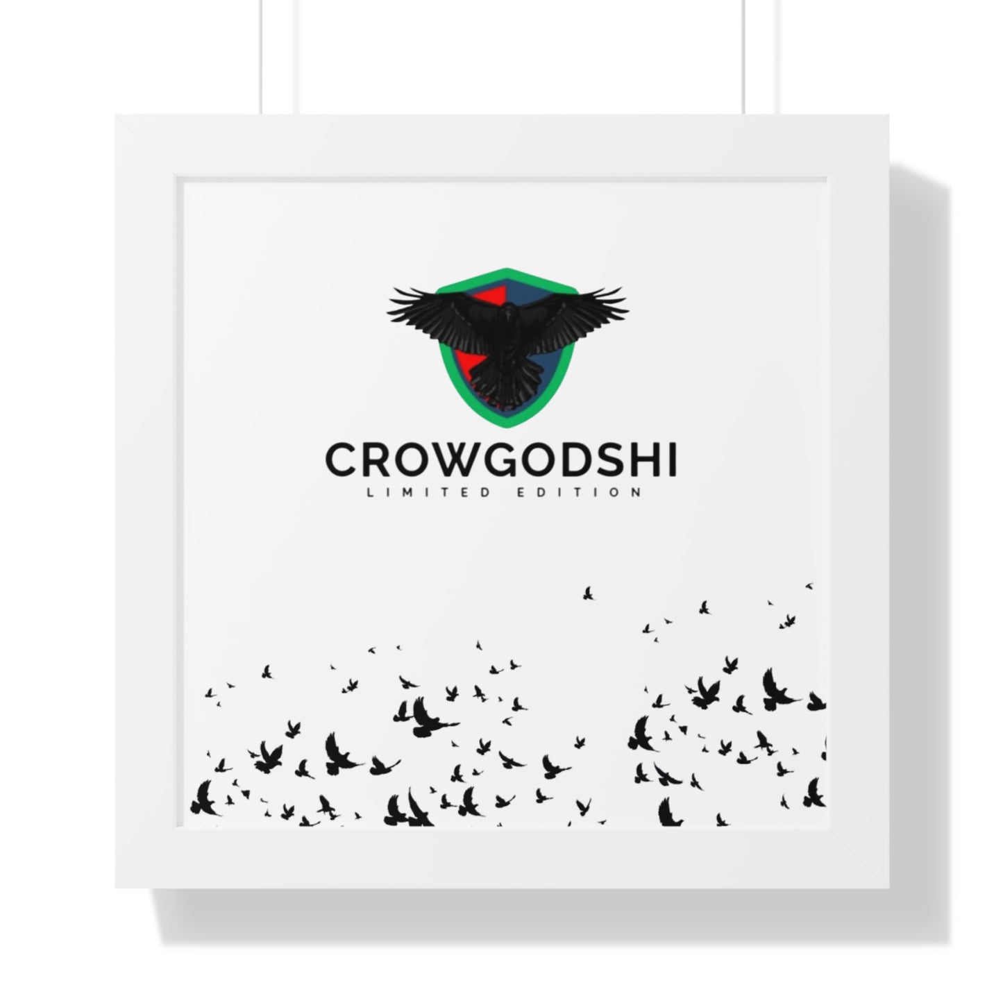 Limited Edition Crowgodshi Framed Horizontal Poster