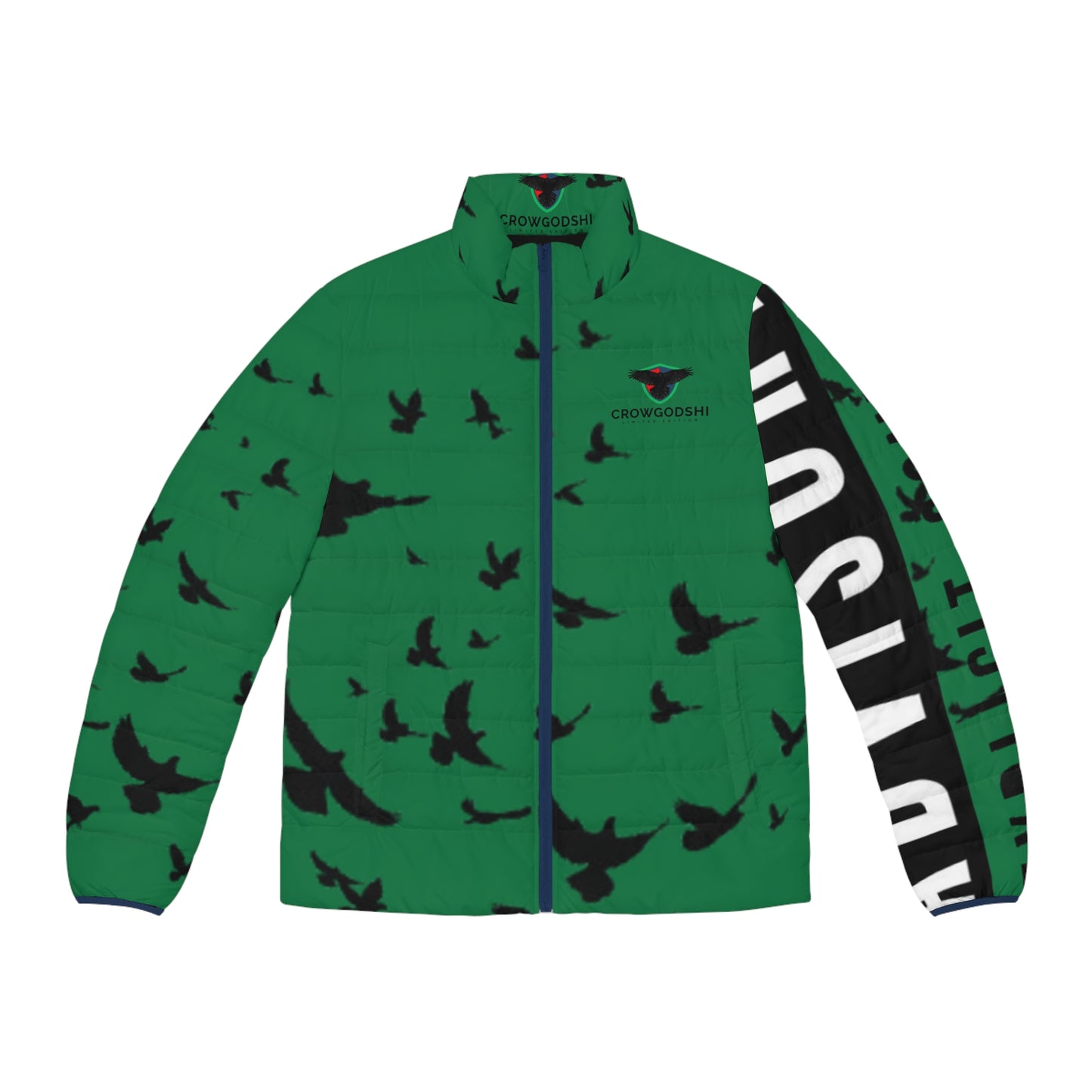 Crowgodshi Men's Puffer Jacket (AOP)