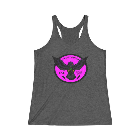 Women's Crowgodshi First Generation Limited Edition Tank Top, PINK LOGO