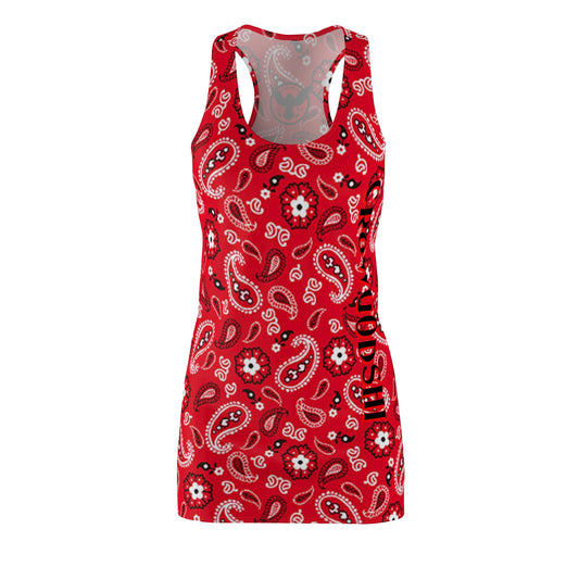 Crowgodshi Women's Red Colors Racerback Dress