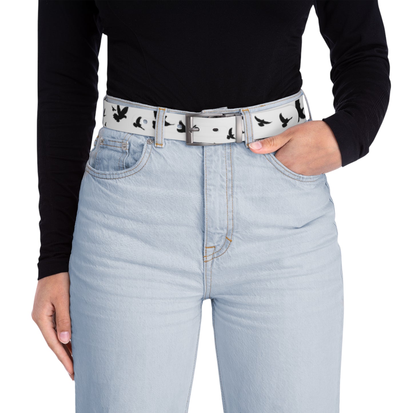 Stylish Bird Pattern Belt for Casual and Outdoor Wear