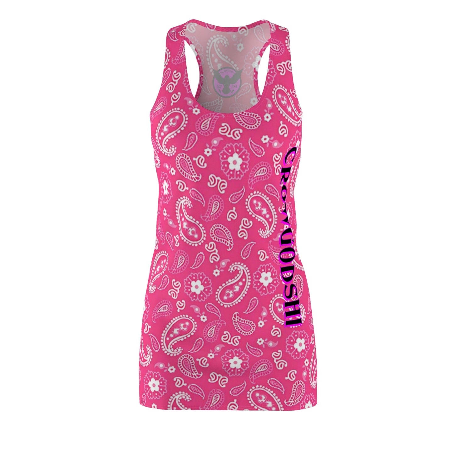Crowgodshi Women's Pink Colors Racerback Dress