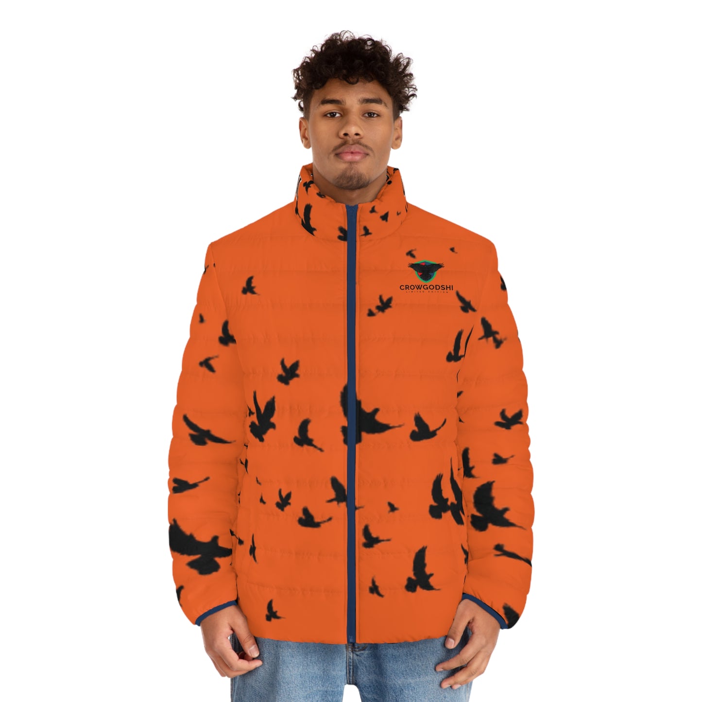 Crowgodshi Limited Edition Men's Puffer Jacket (ORANGE)