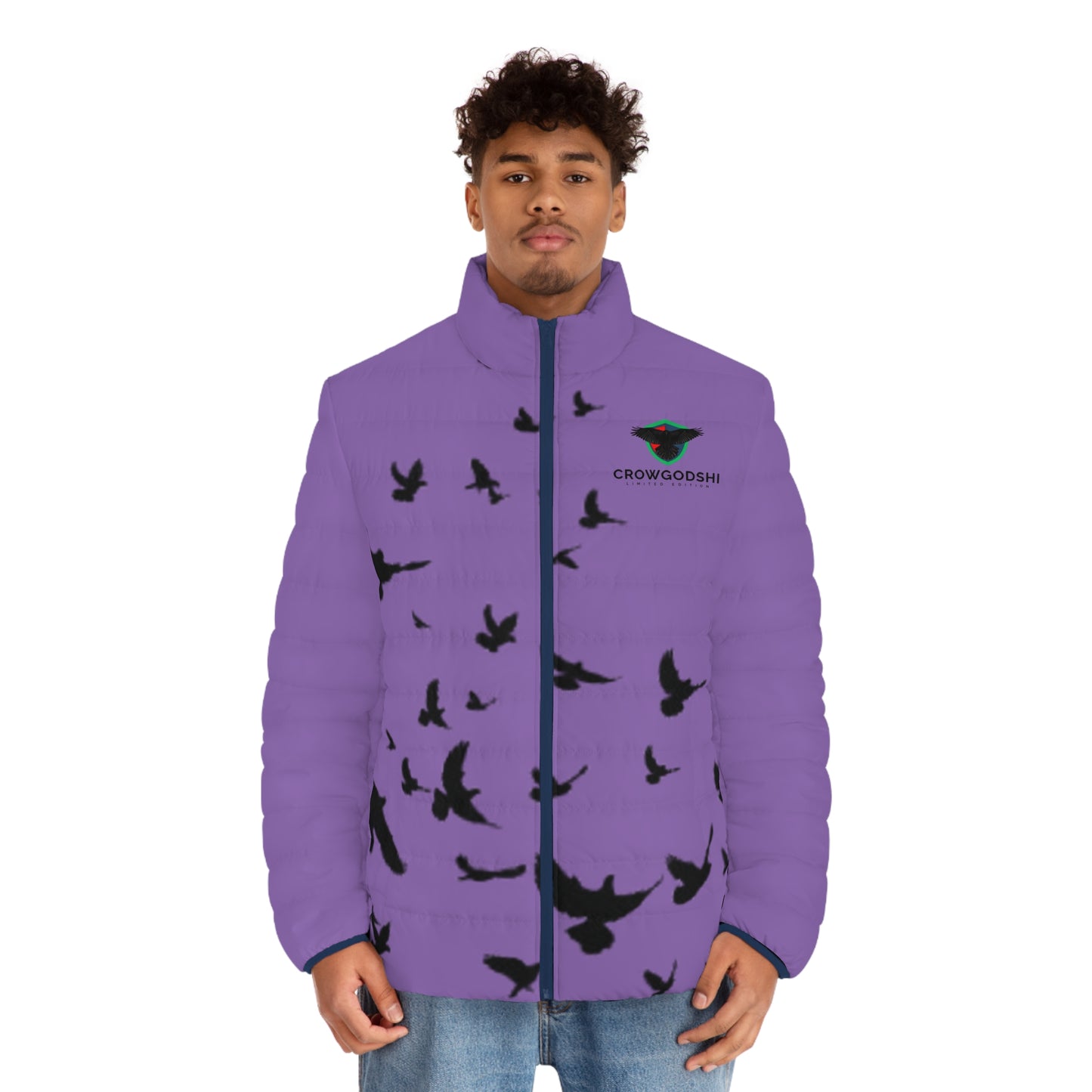 Crowgodshi Men's Puffer Jacket (AOP)