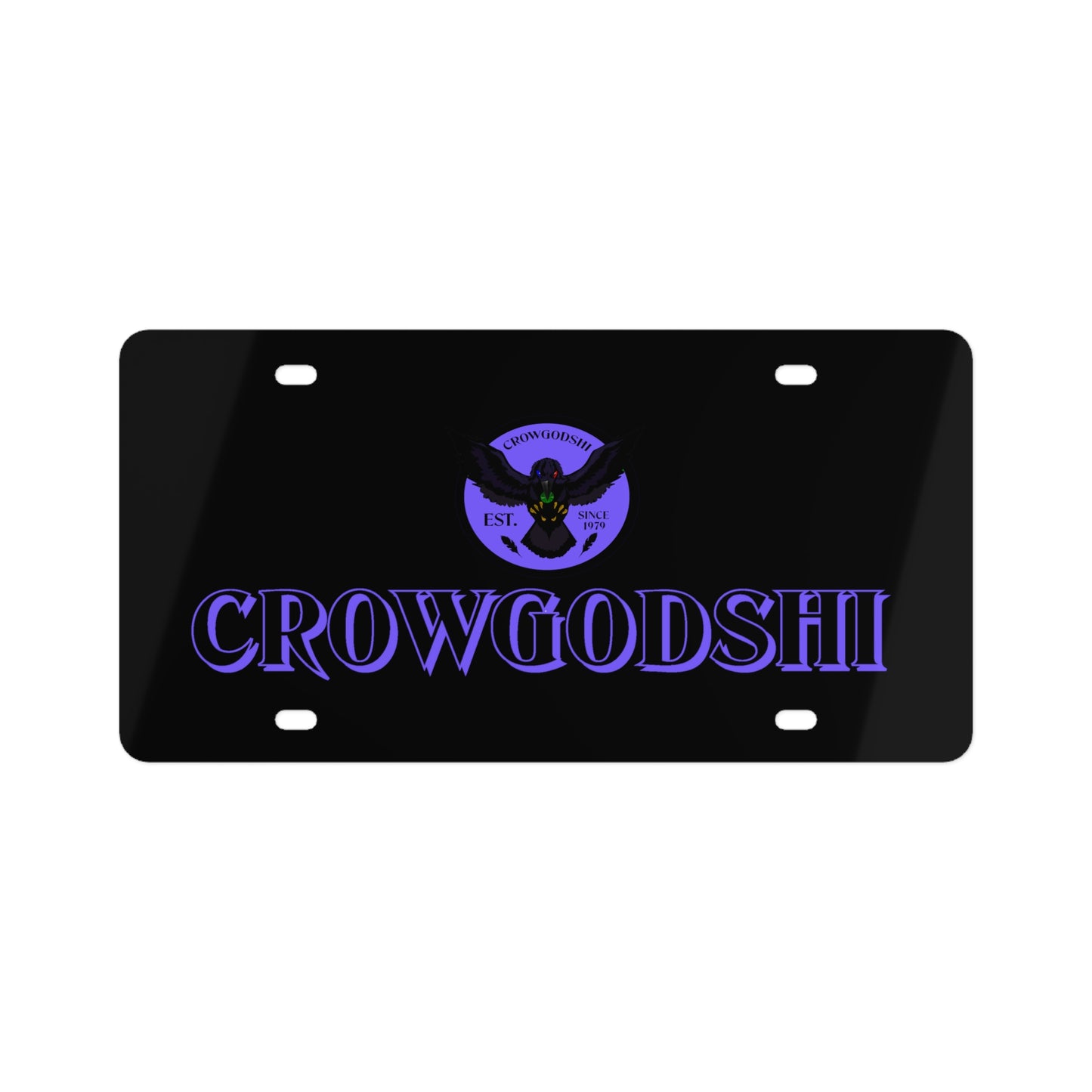 Crowgodshi License Plate, PURPLE