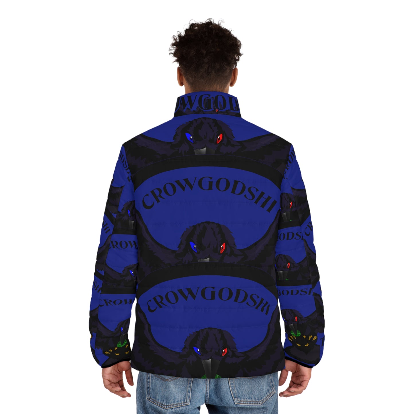 Men's Special Edition Crowgodshi Puffer Jacket, DUKE BLUE LOGO