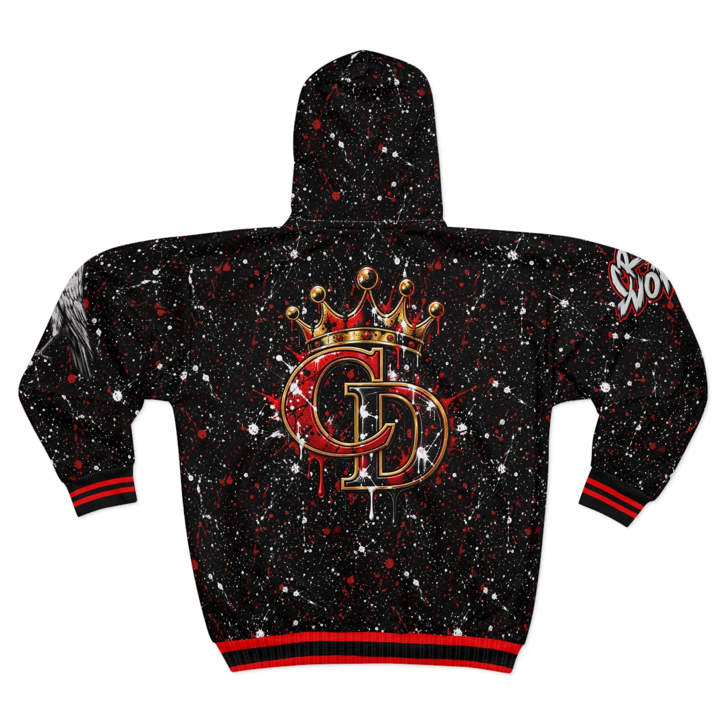 Crowgodshi Designer Zip Hoodie