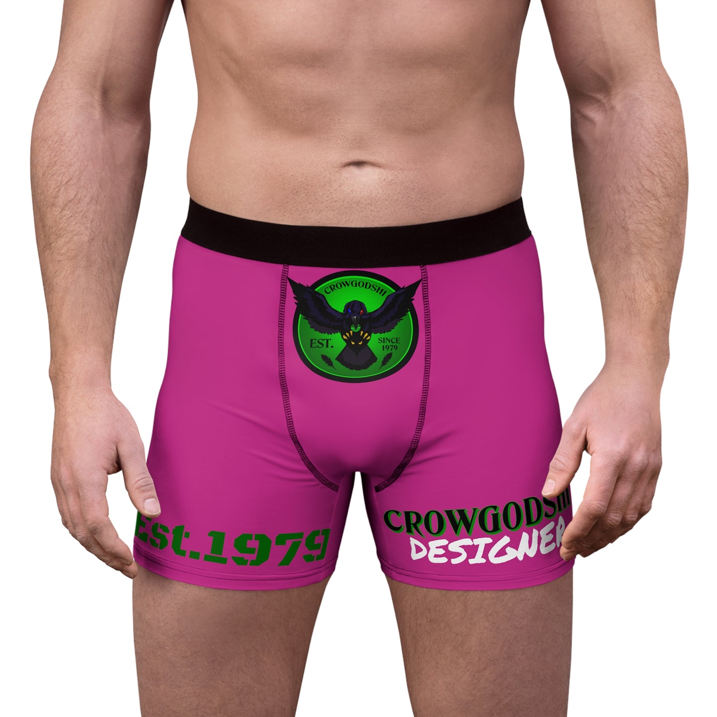 Men's Pink CD Est.1979 Boxer Briefs