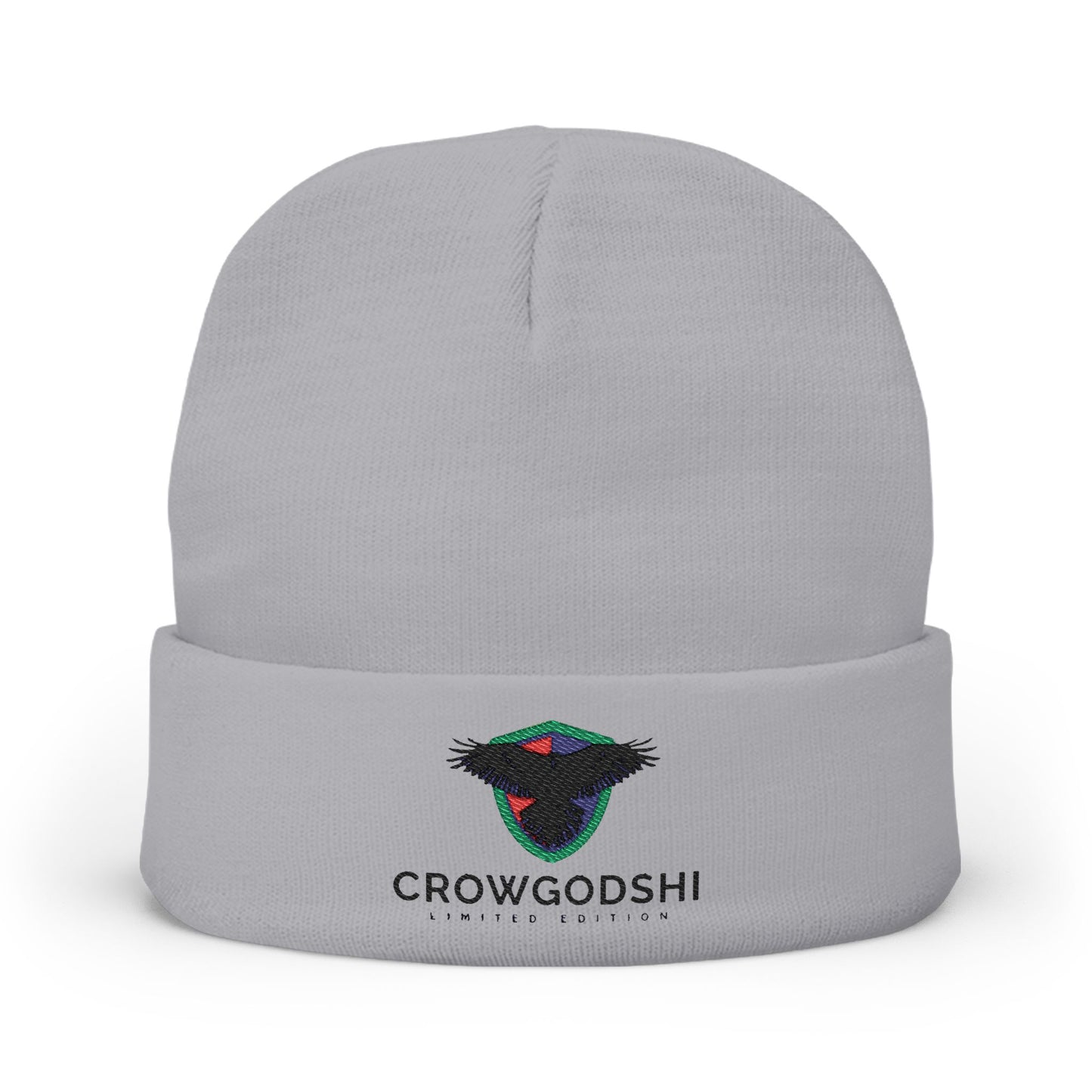 CROWGODSHI Stylish Embroidered Knit Beanie