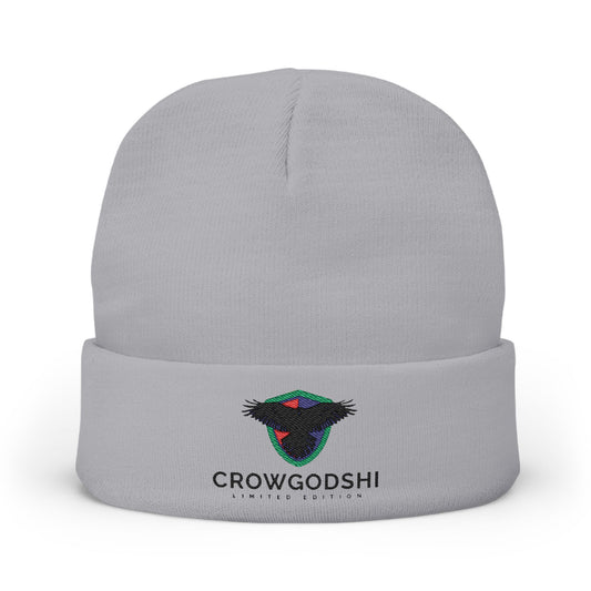 CROWGODSHI Stylish Embroidered Knit Beanie