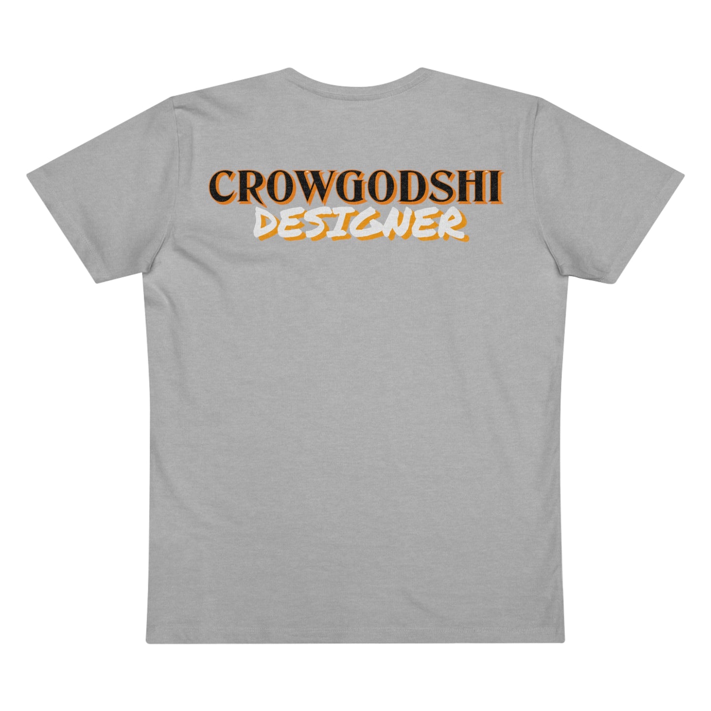 Crowgodshi Designer First Generation Men’s Presenter V-neck, ORANGE LOGO