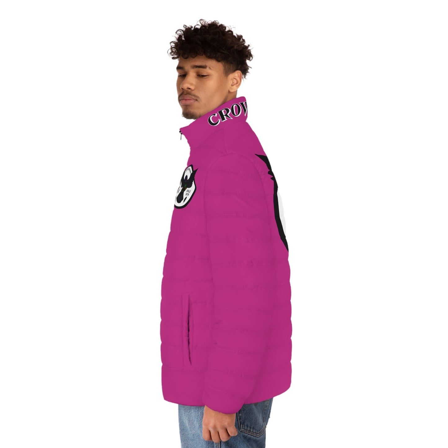 3rd Generation Men's CROWGODSHI Puffer Jacket, PINK