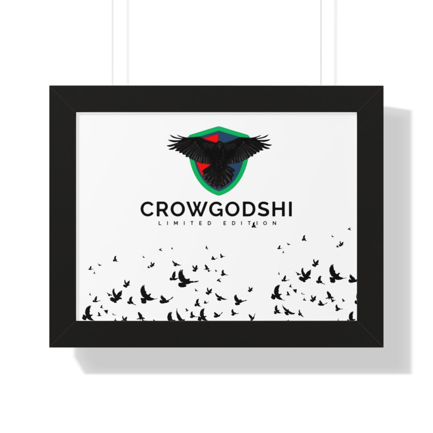 Limited Edition Crowgodshi Framed Horizontal Poster