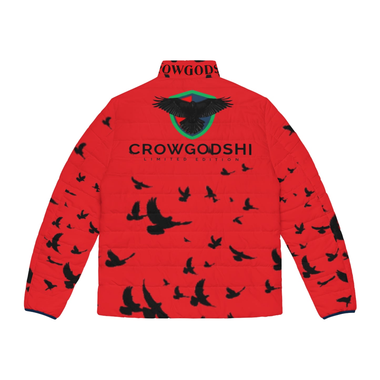 Crowgodshi Limited Edition Men's Puffer Jacket (RED)(