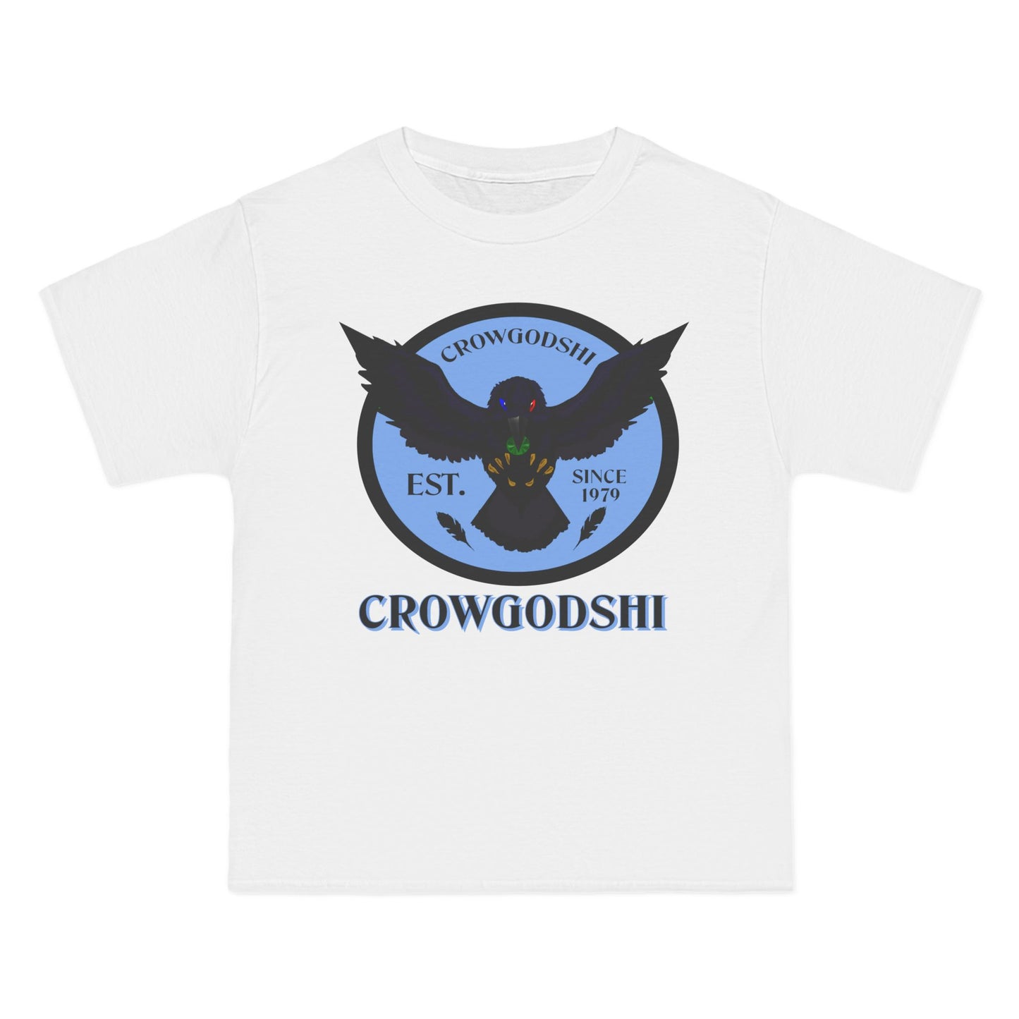 Crowgodshi First Generation Limited Edition Beefy-T®, CAROLINA BLUE LOGO