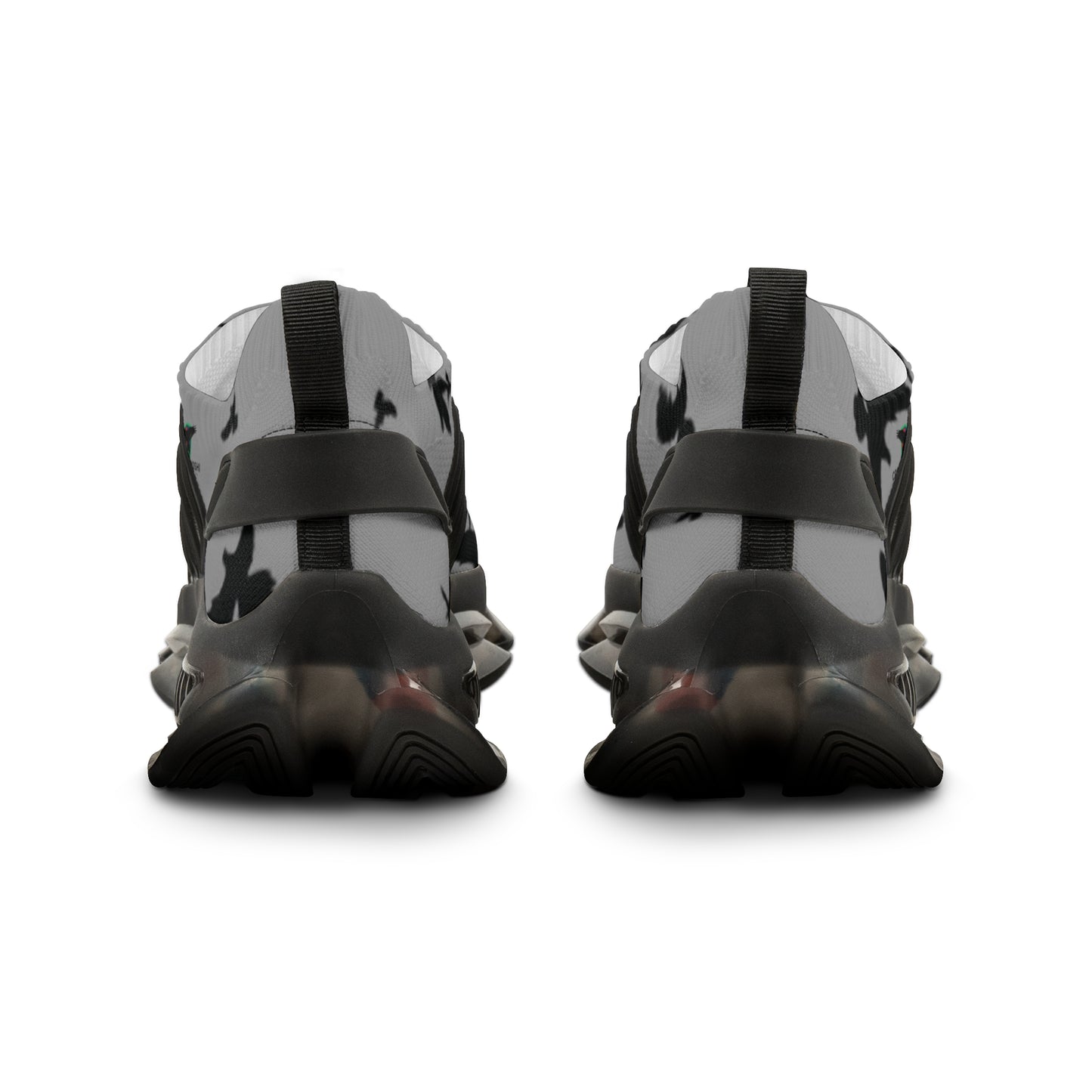 Crowgodshi Mesh Sneakers with Artistic Bird Print