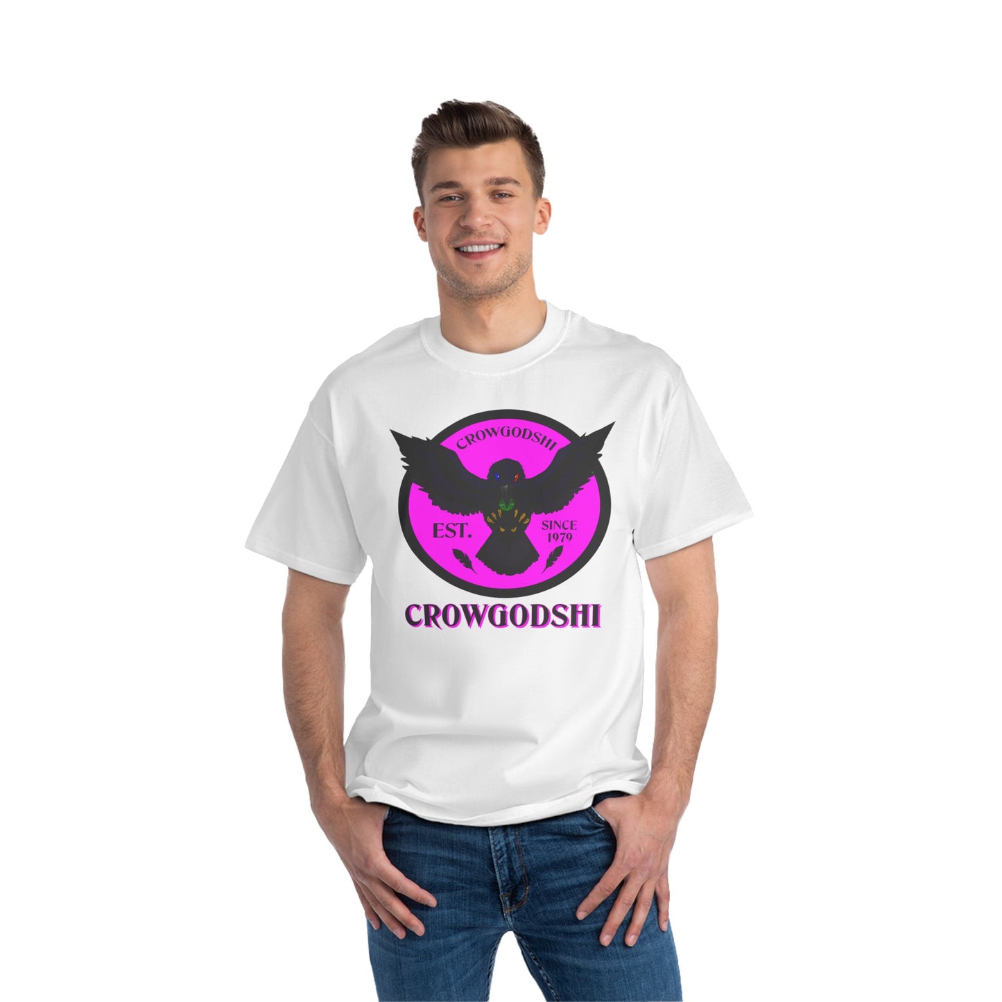 Crowgodshi First Generation Limited Edition Beefy-T®, PINK LOGO
