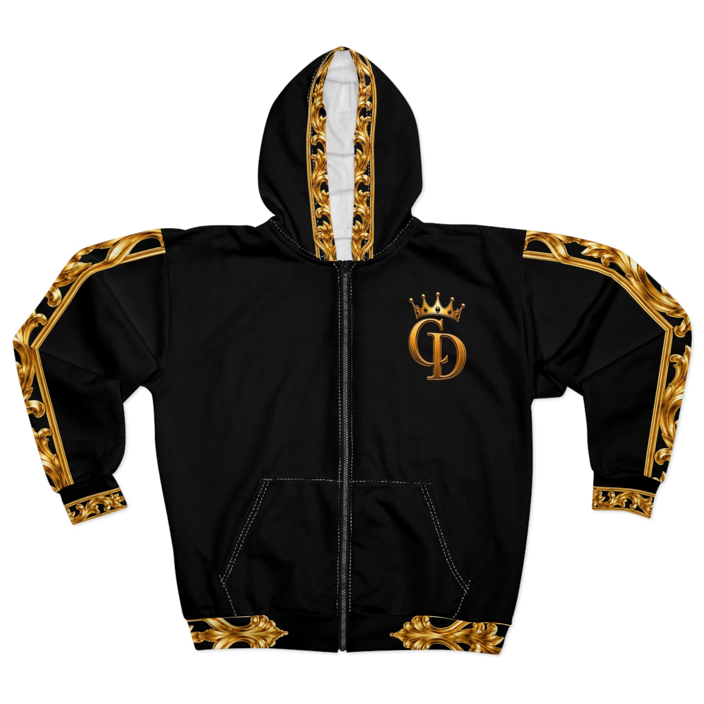Crowgodshi Designer Zip Hoodie