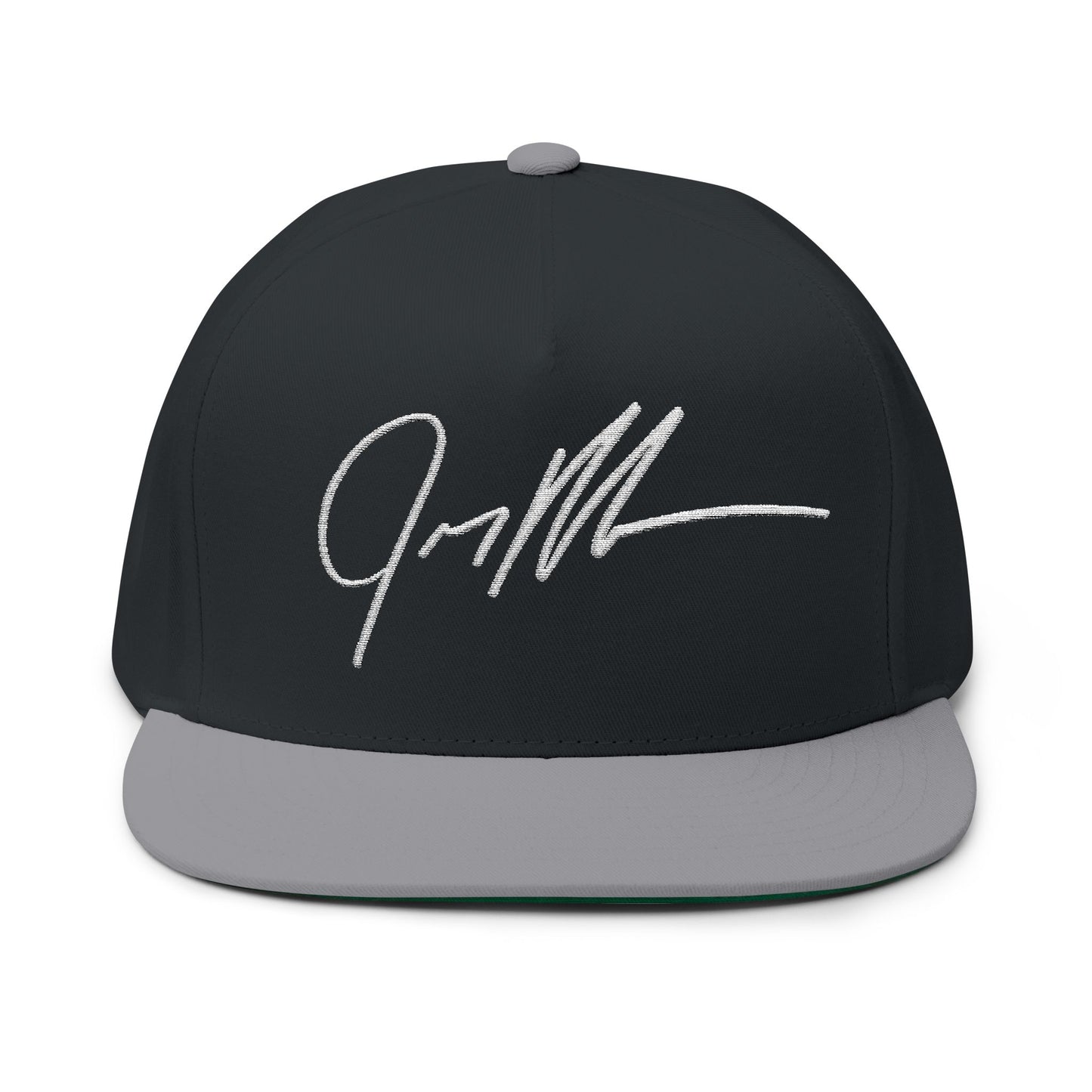Crowgodshi Designer Signature Flat Bill Cap