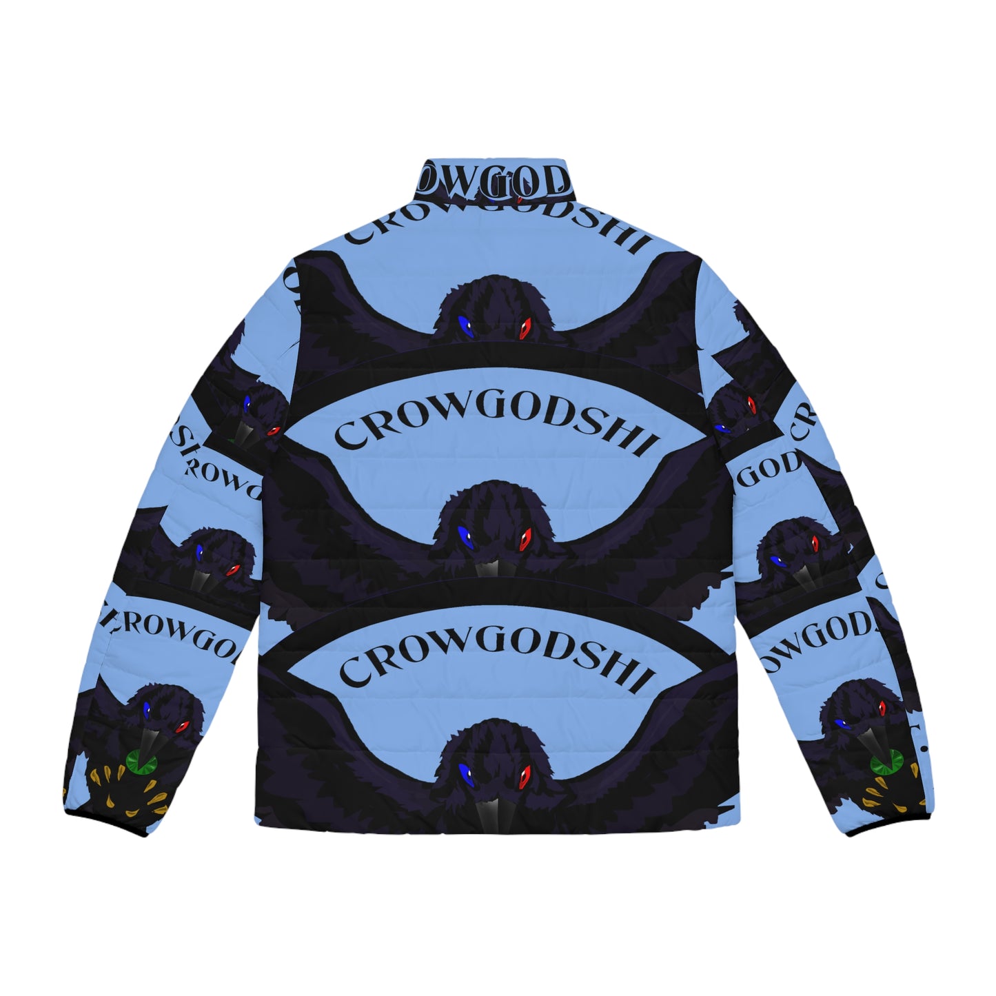 Men's Special Edition Crowgodshi Puffer Jacket, CAROLINA BLUE LOGO
