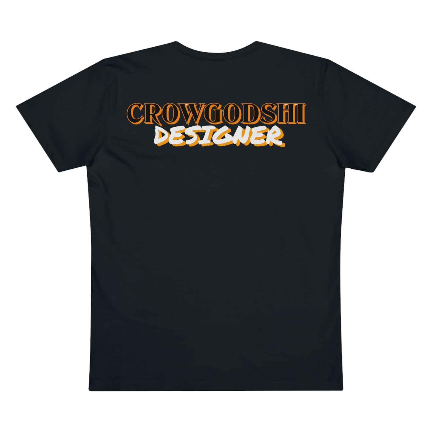 Crowgodshi Designer First Generation Men’s Presenter V-neck, ORANGE LOGO