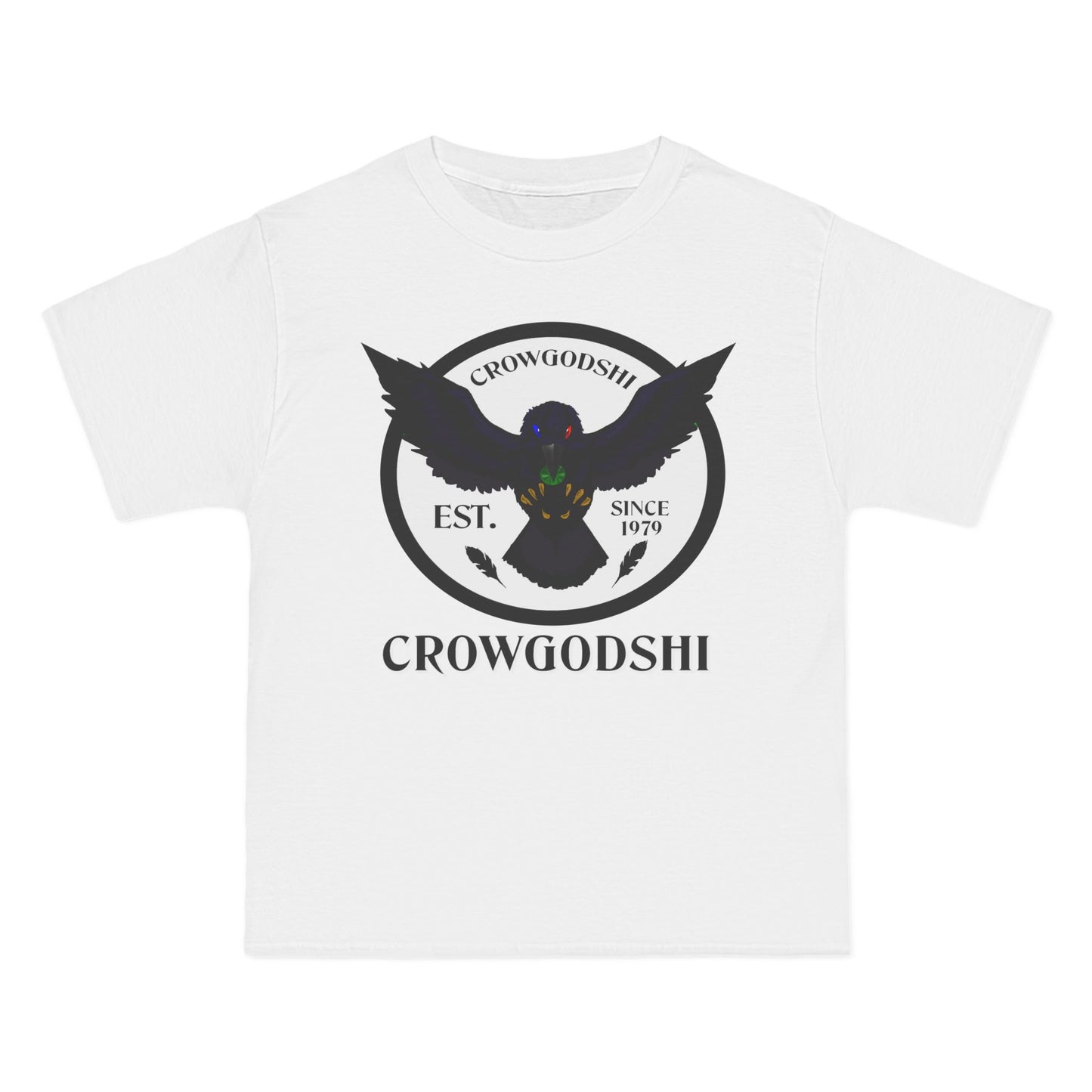 Crowgodshi First Generation Limited Edition Beefy-T®, WHITE LOGO