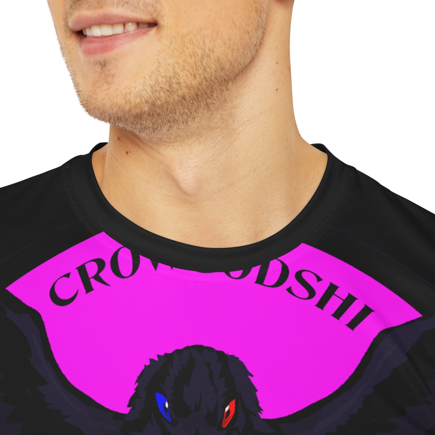 Special Edition Crowgodshi Designer T-shirt, PINK LOGO
