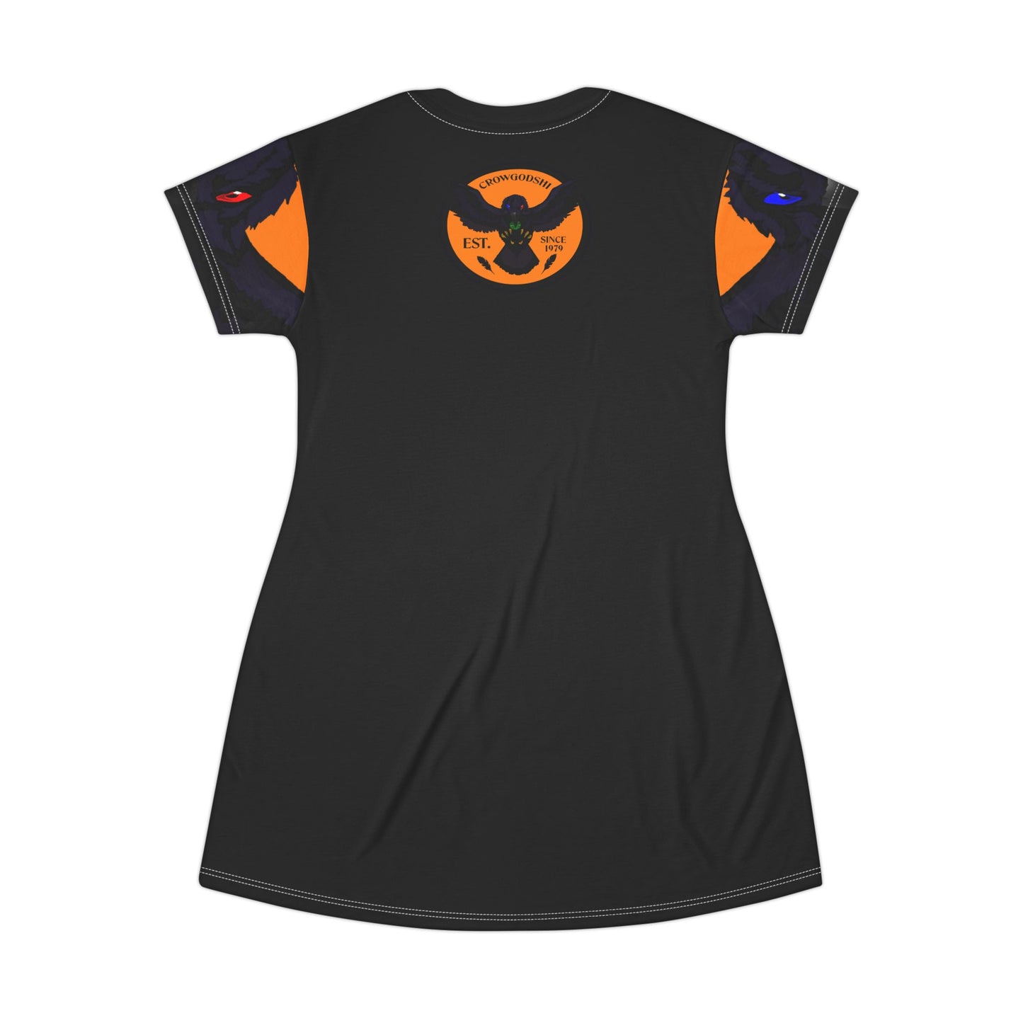 Crowgodshi First Generation T-Shirt Dress, ORANGE LOGO