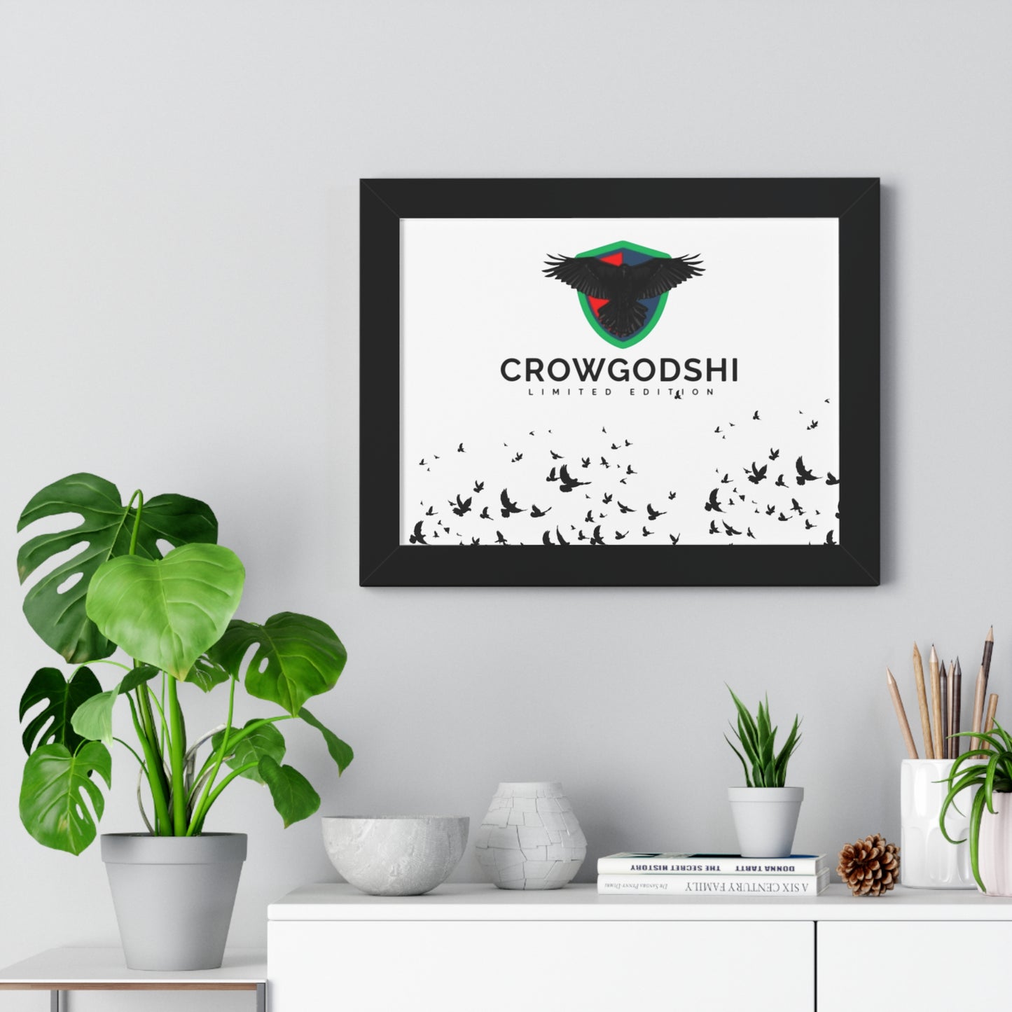 Limited Edition Crowgodshi Framed Horizontal Poster