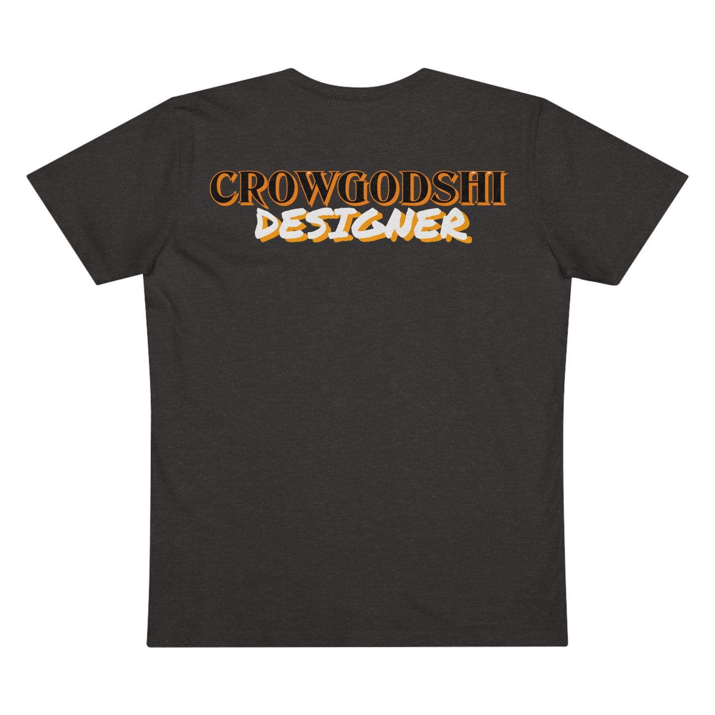 Crowgodshi Designer First Generation Men’s Presenter V-neck, ORANGE LOGO