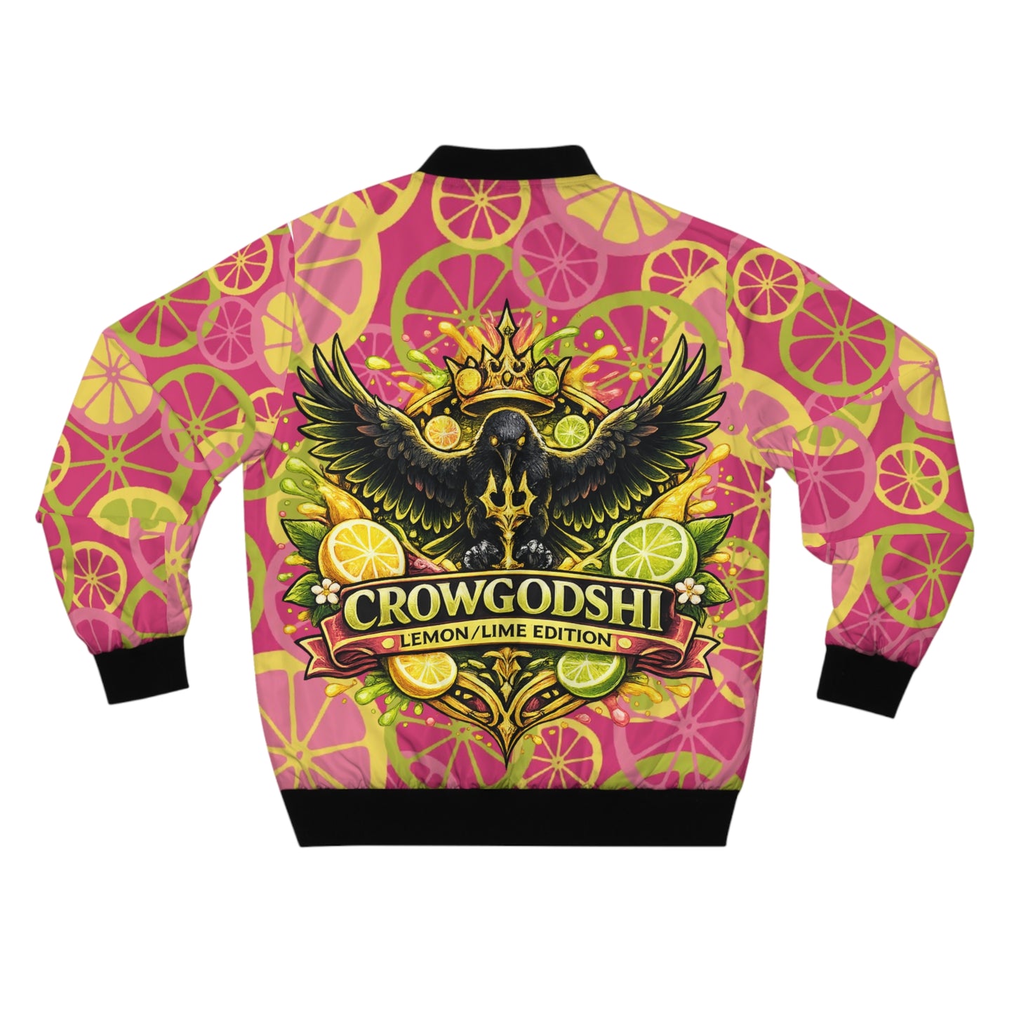 CrowGodShi  Lemon/Lime Edition Bomber Jacket