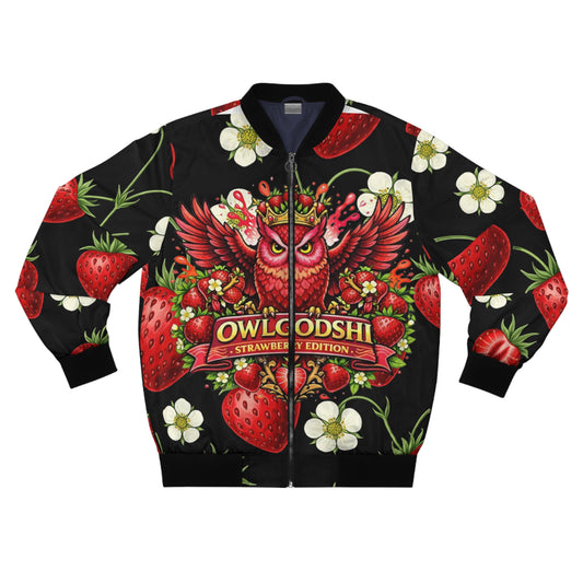 OwlGodShi  Strawberry Edition Bomber Jacket