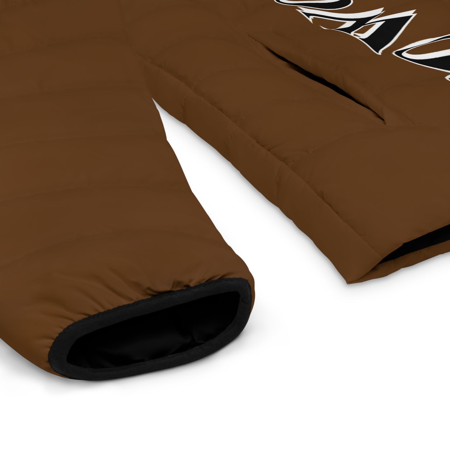 Men's CROWGODSHI Puffer Jacket, BROWN